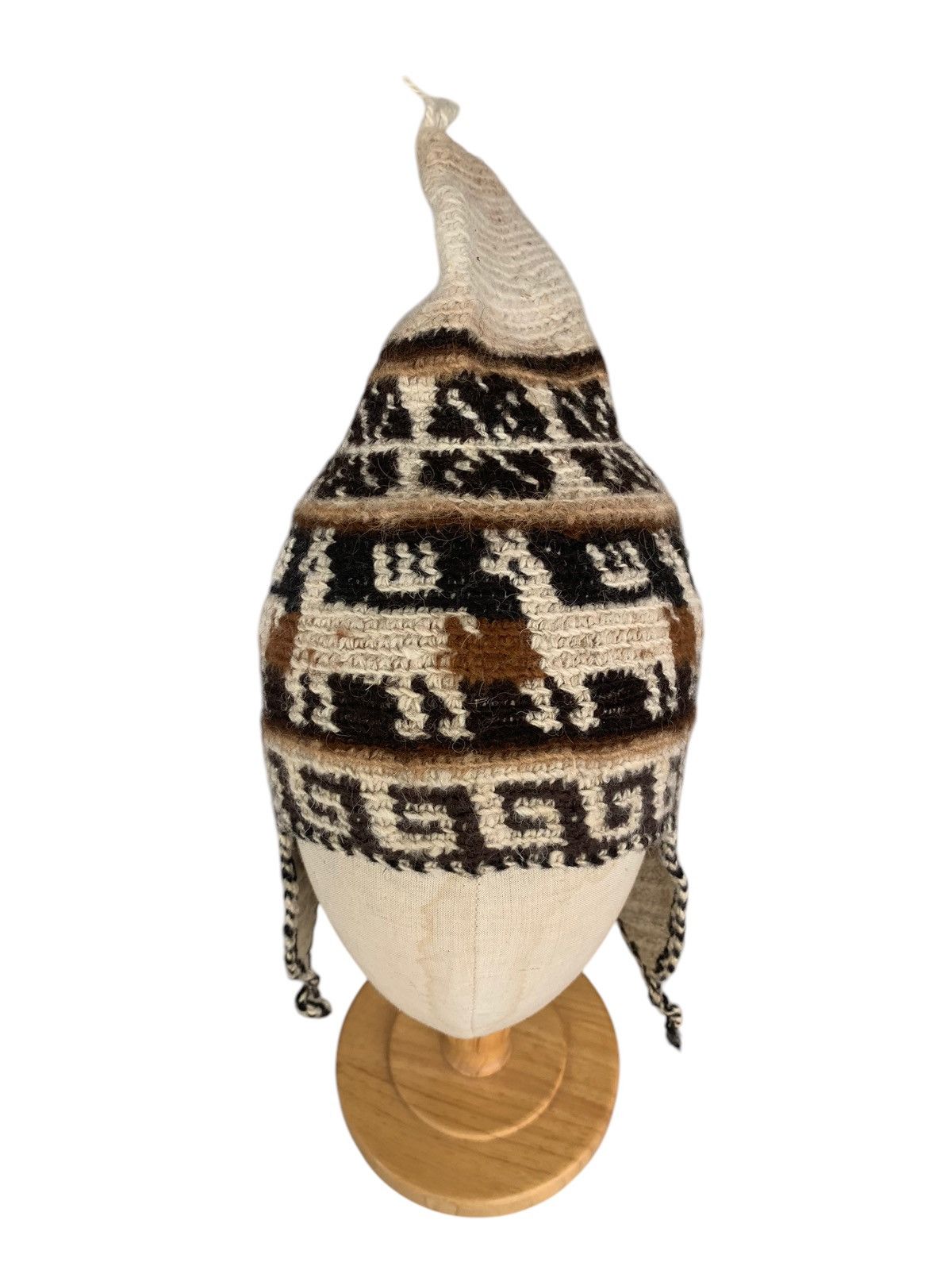 Japanese Brand × Kapital × Vintage Hand Made Crochet Wool Alpaca Hippies Winter Session Hats Size ONE SIZE - 8 Thumbnail
