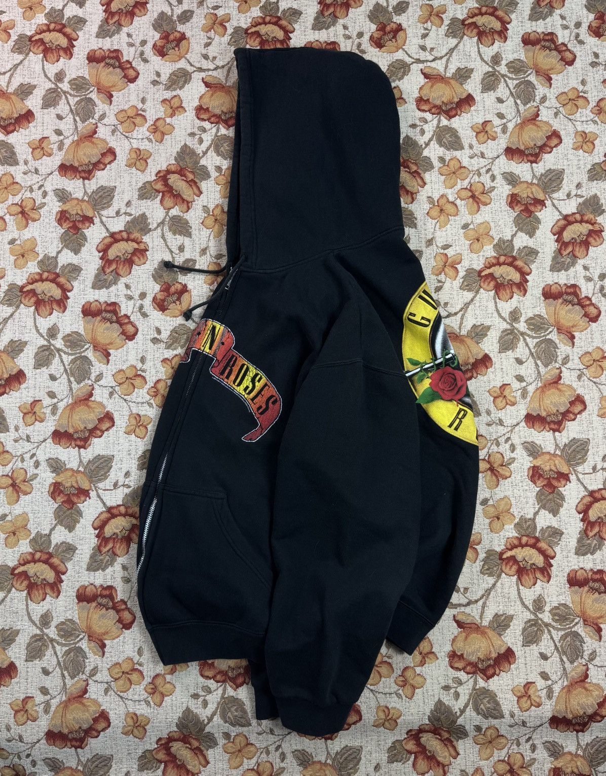 Band Tees × Vintage Vintage 2005 Guns N’ Roses Zip Hoodie Rock Band Boxy Fit Size US L / EU 52-54 / 3 - 9 Thumbnail