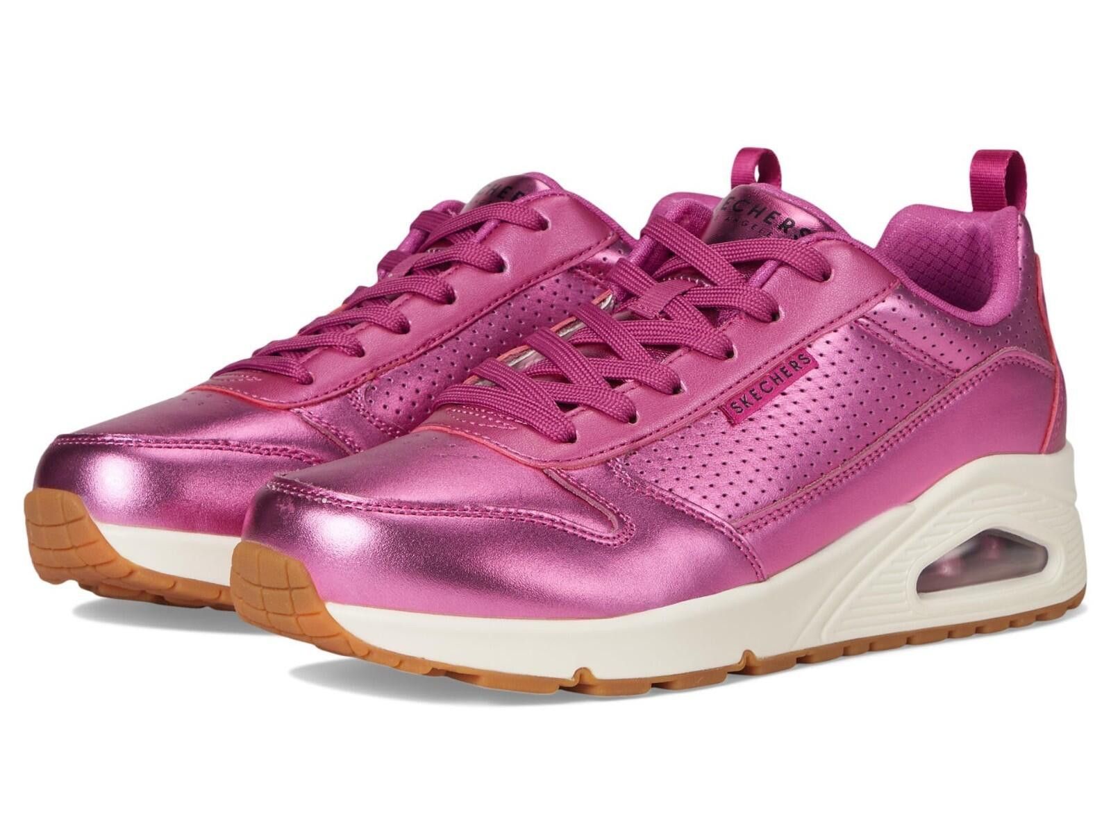 SKECHERS Skechers Uno Metallixs Magenta Pink 7.5 Shoes Memory Foam Size US 7.5 / IT 37.5 - 2 Thumbnail