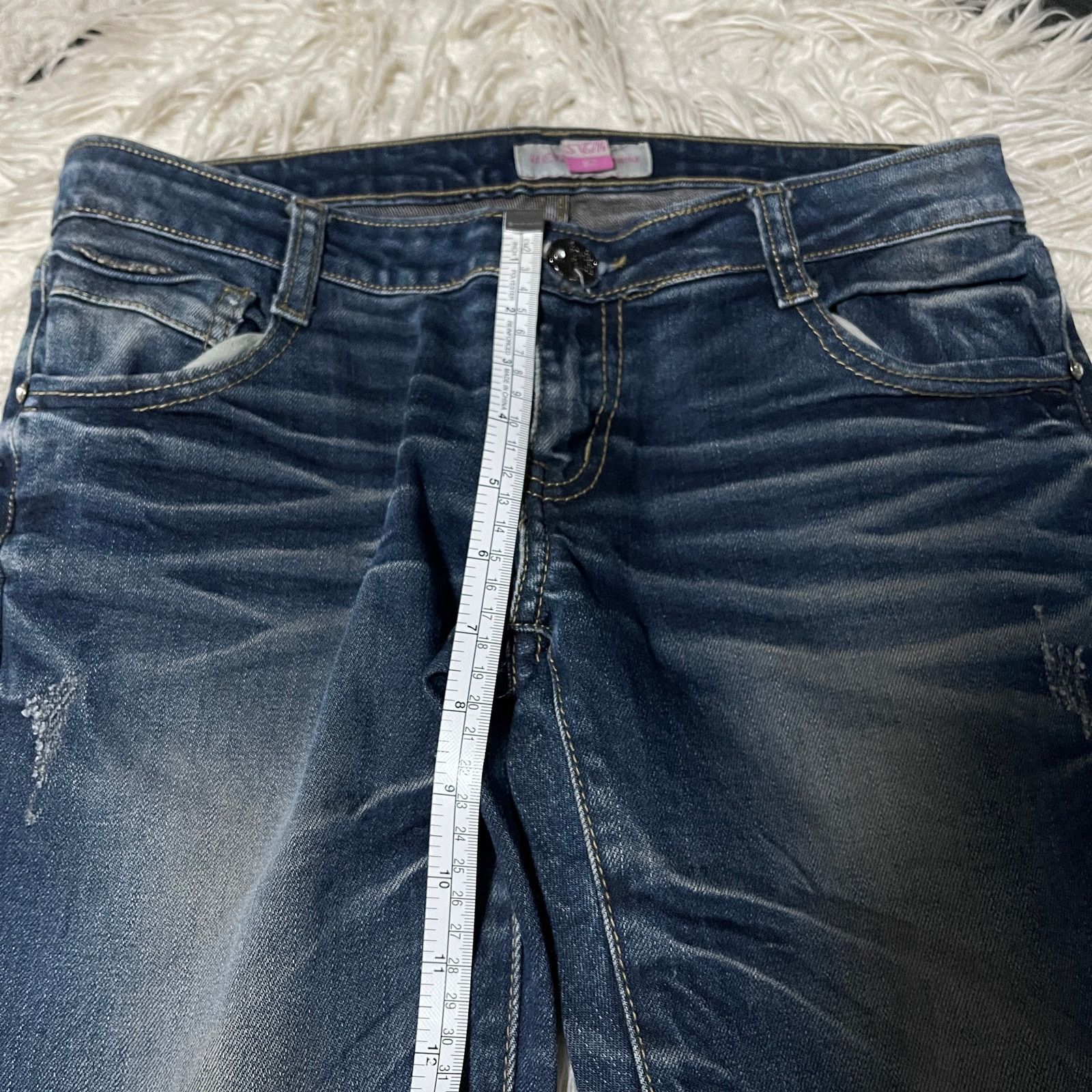 Hysteric Glamour × Japanese Brand × Vintage Vintage Japanese Brand Faded Wash Low-rise Denim Jeans Blue Size 30" / US 8 / IT 44 - 13 Thumbnail