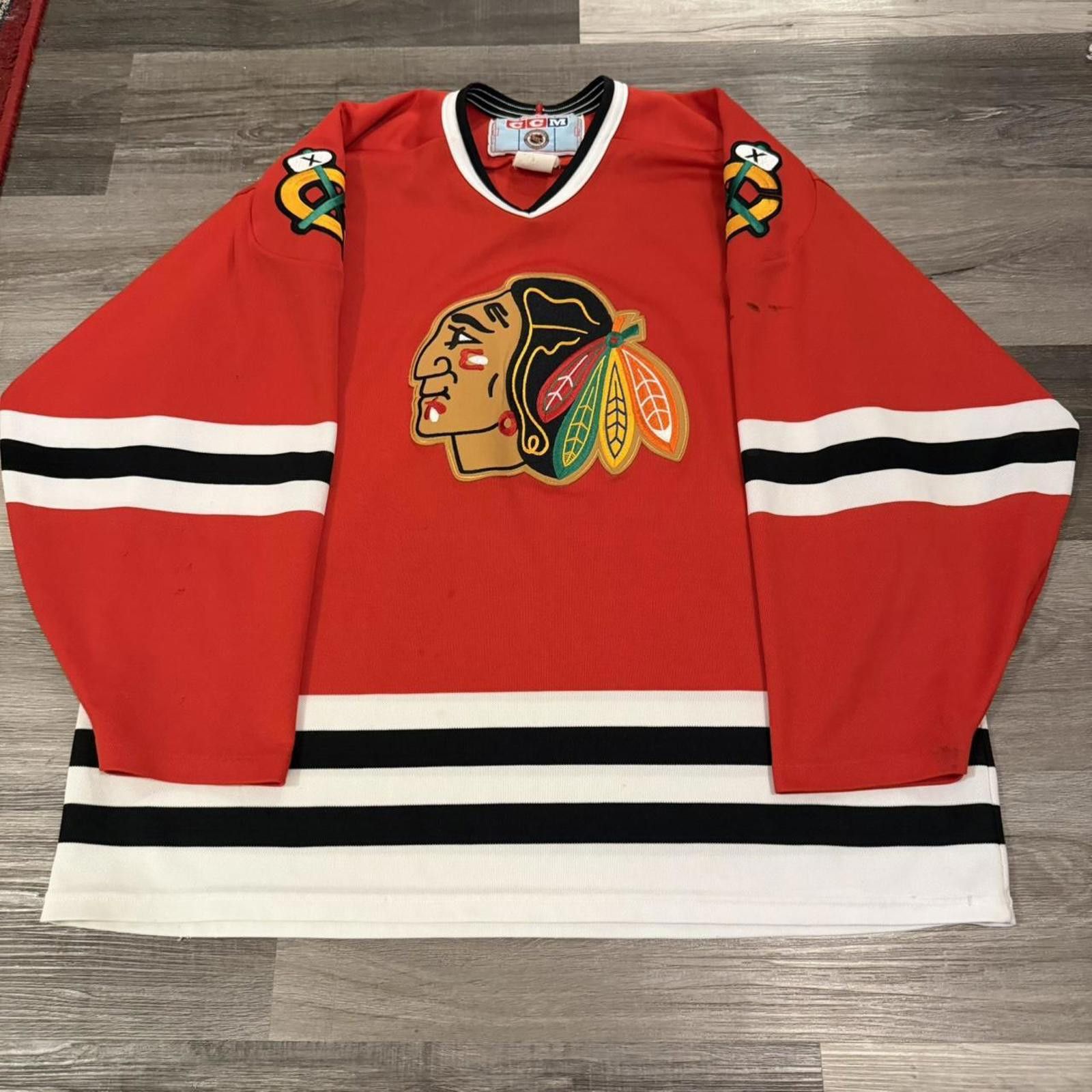 Ccm vintage chicago blackhawks CCM jersey 90s XL Size US XL / EU 56 / 4 - 2 Thumbnail
