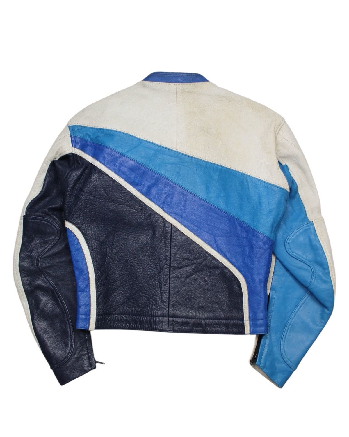 Vintage 1990S JAPANESE BRAND SPEEDBLOCK LEATHER BIKER JACKET Size S / US 4 / IT 40 - 2 Thumbnail
