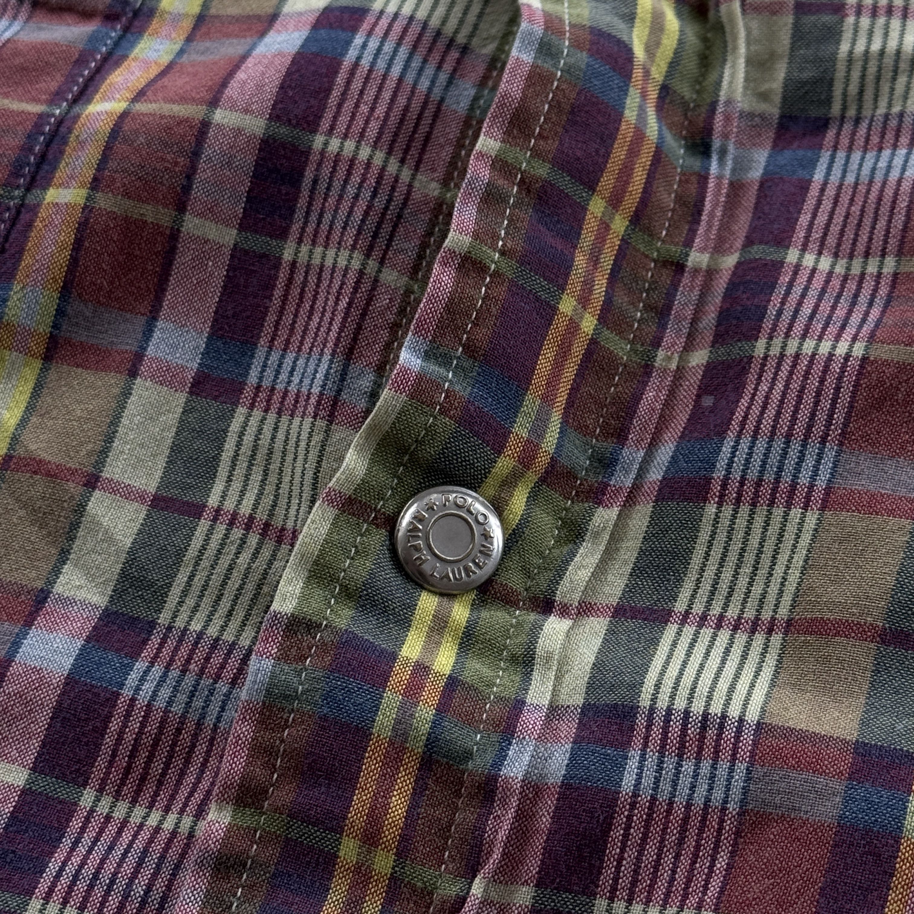 Polo Ralph Lauren 90s Polo Ralph Lauren RL Western Short Sleeve Plaid Shirt Size US M / EU 48-50 / 2 - 5 Thumbnail