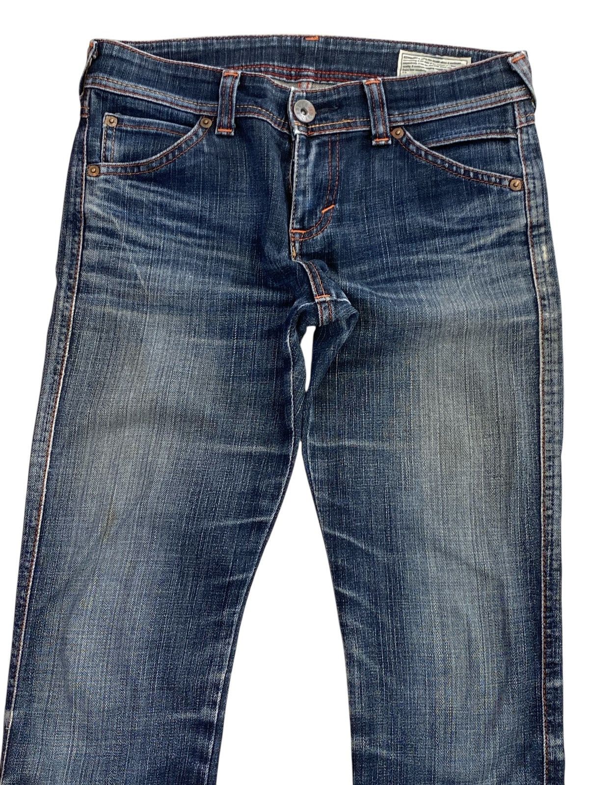 Edwin Edwin Whiskers Faded Wash Style Loose Jeans Size US 30 / EU 46 - 2 Thumbnail