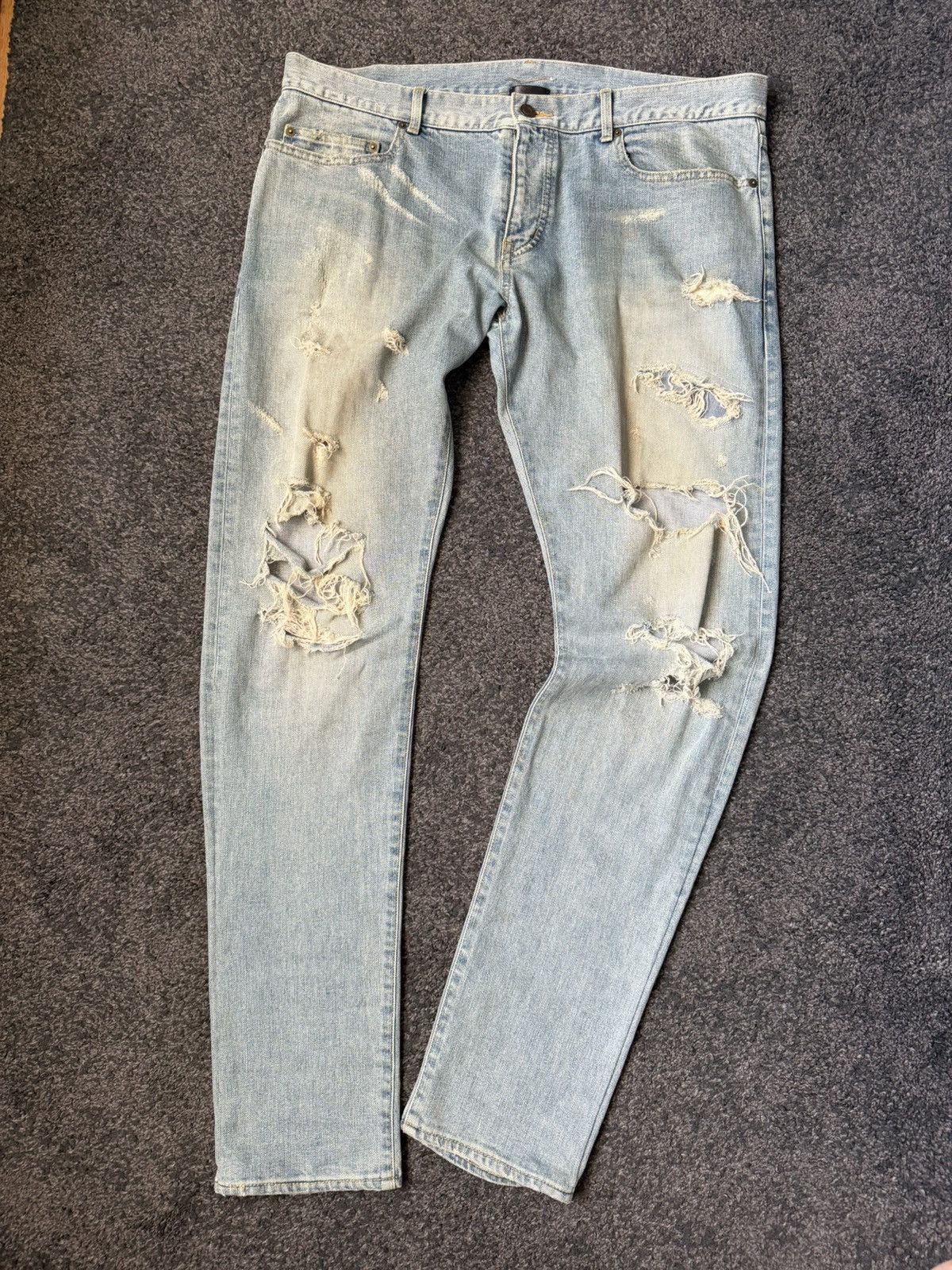 Saint Laurent Crash Denim 2014 Hedi Era