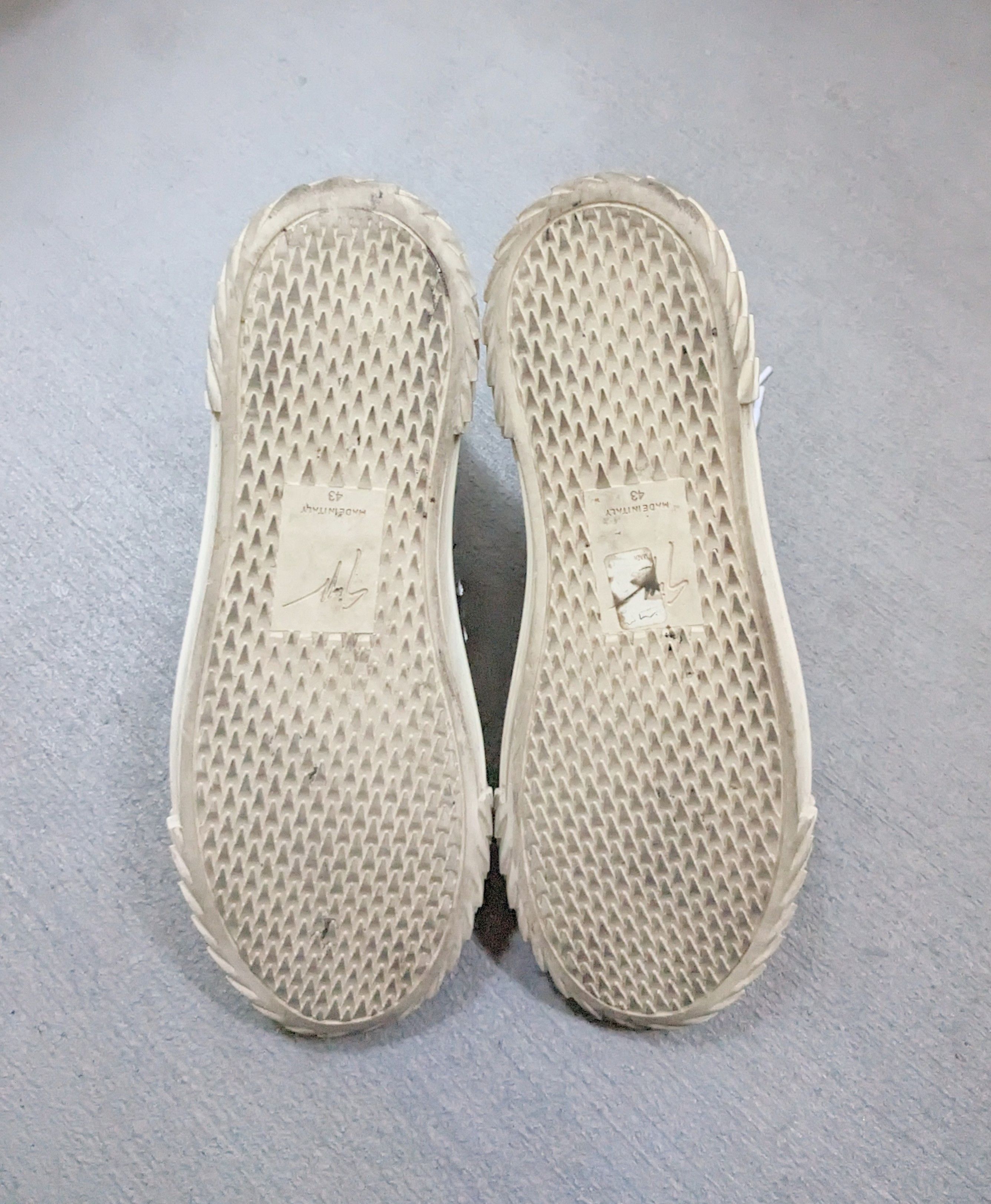 Giuseppe Zanotti Giuseppe Zanotti Sneakers Silver Crocodile Embossed High Top Size US 10 / EU 43 - 17 Thumbnail