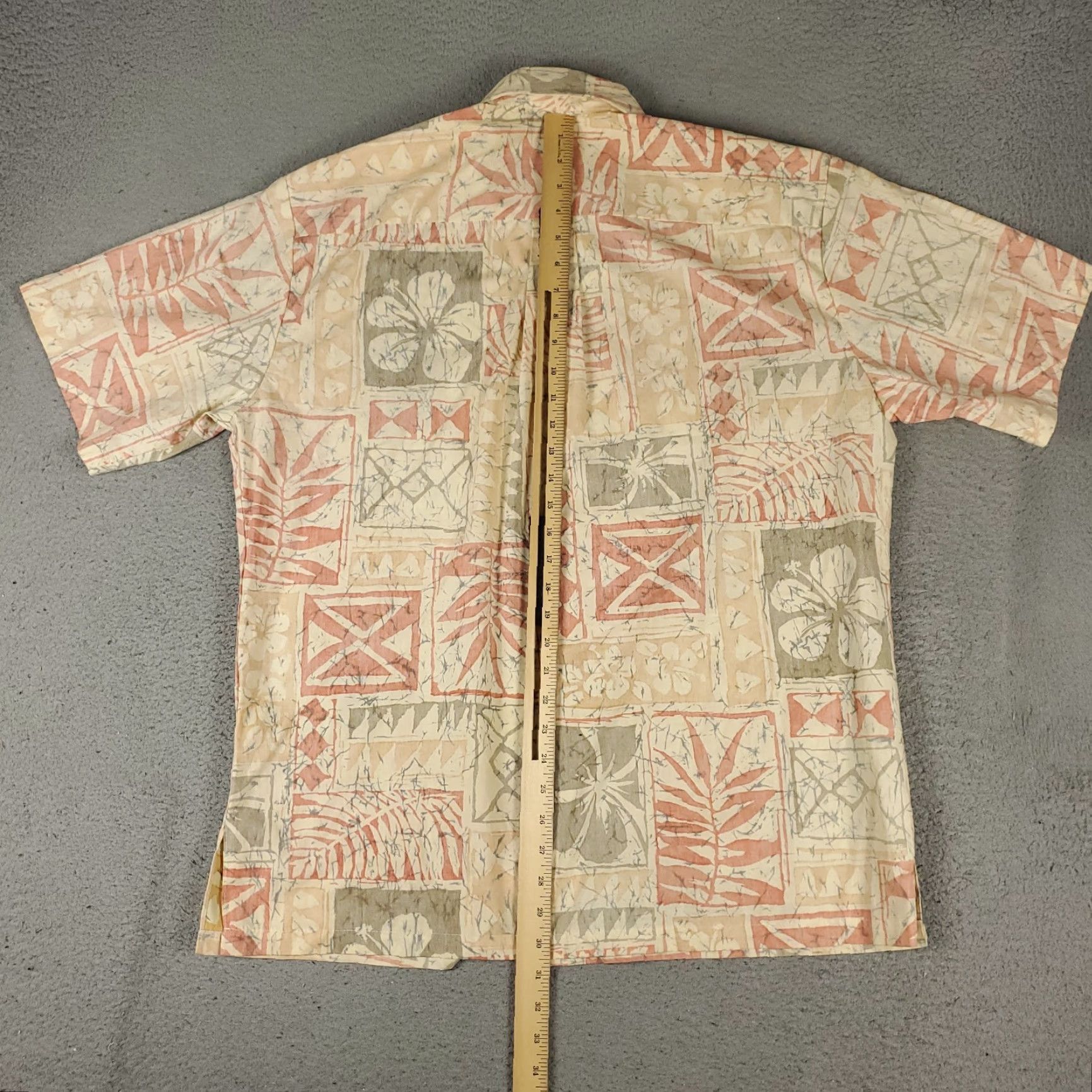 Tori Richard Tori Richard Shirt Mens Size Large Beige Casual Button Up Short Sleeve Size US L / EU 52-54 / 3 - 4 Thumbnail
