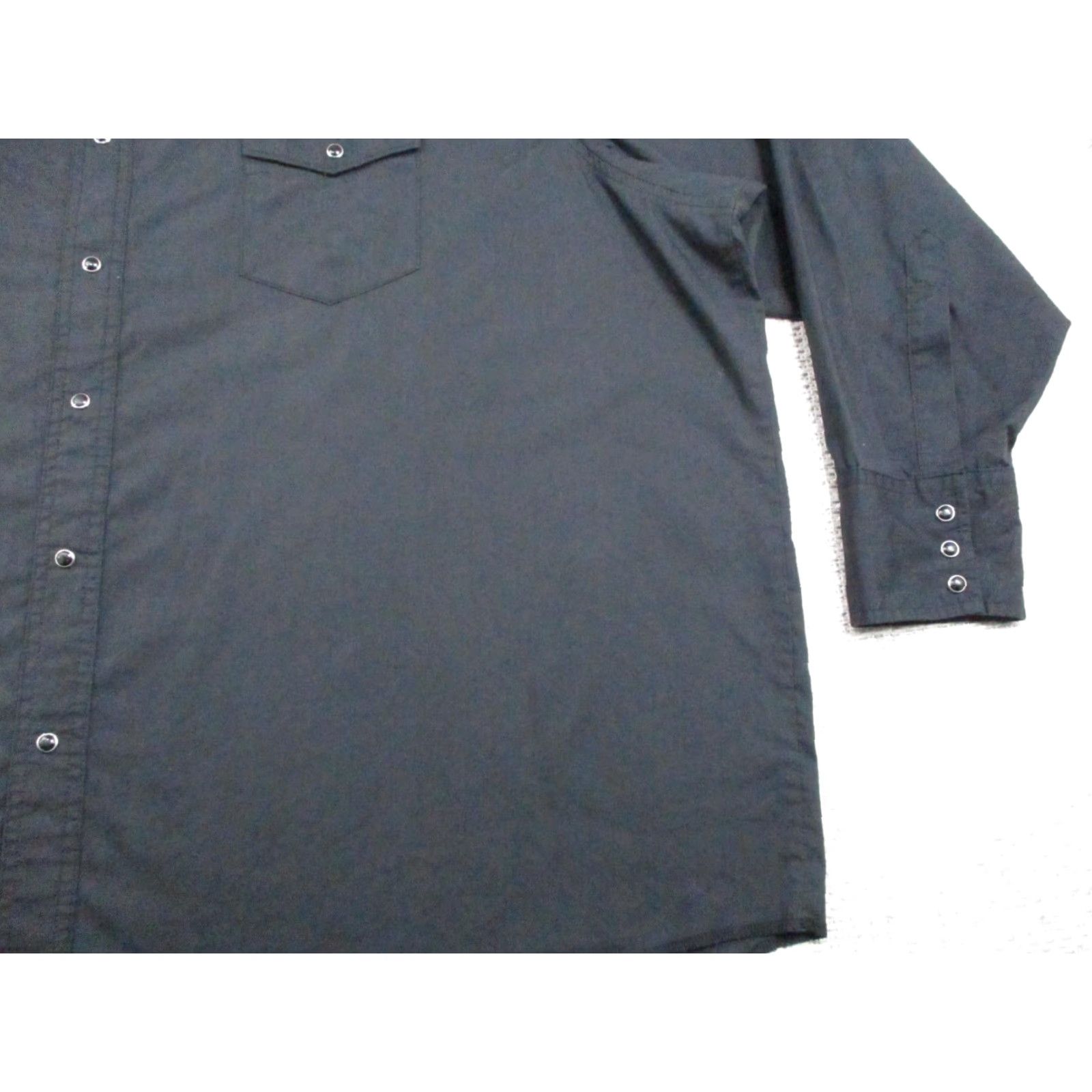 Wrangler VINTAGE Wrangler Shirt Mens 3XL Black Western Snap Button Team BBQ Logo Long Sleeve Size US XXL / EU 58 / 5 - 4 Thumbnail