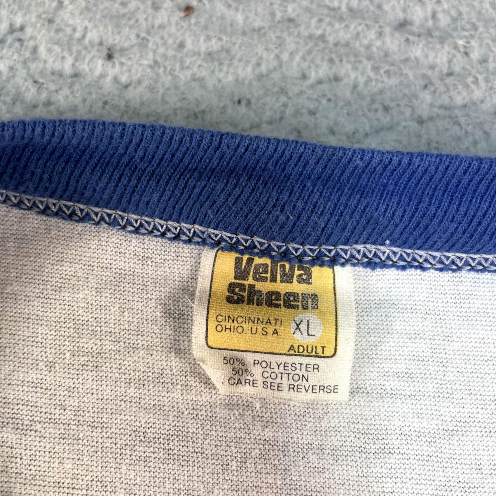 Velva Sheen VINTAGE Velva Sheen Crest Cavity Fighter Shirt Mens XL White Ringer Toothpaste Promo 80s Size US XL / EU 56 / 4 - 7 Thumbnail