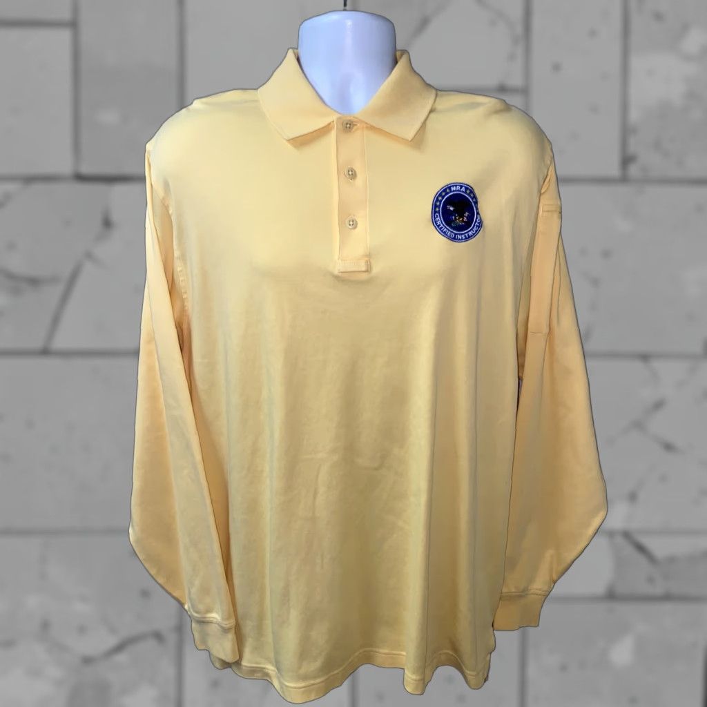 Vintage 5.11 Tactical Men's Yellow Long Sleeve Golf Polo Shirt Size M NRA Certified Size US M / EU 48-50 / 2 - 1 Thumbnail