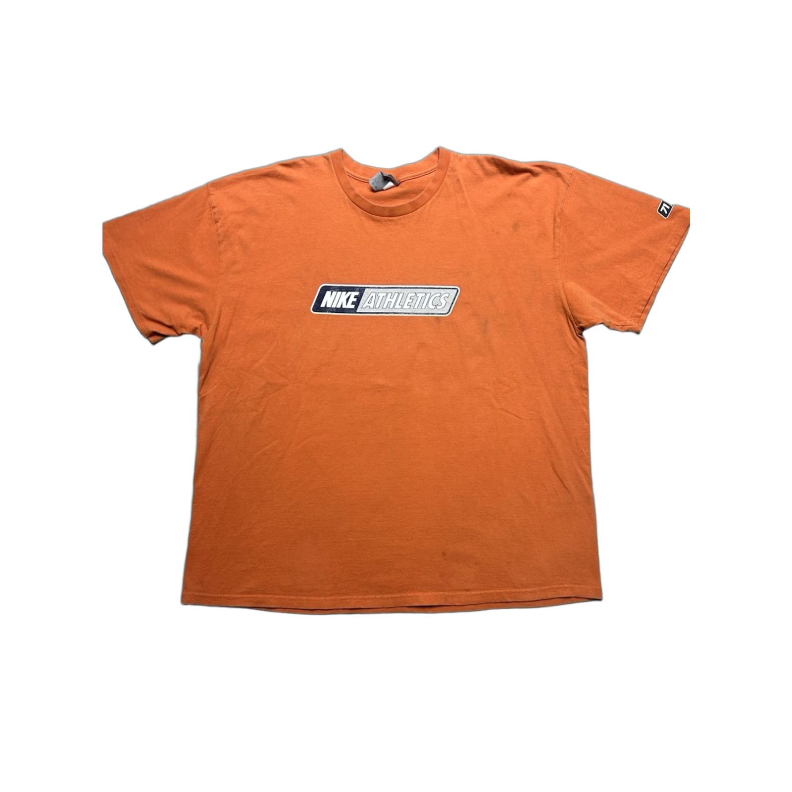 Nike VINTAGE Nike Athletics Logo T-Shirt Orange Sports Adult XXL Logo Clothing Mens Size US XXL / EU 58 / 5 - 1 Thumbnail