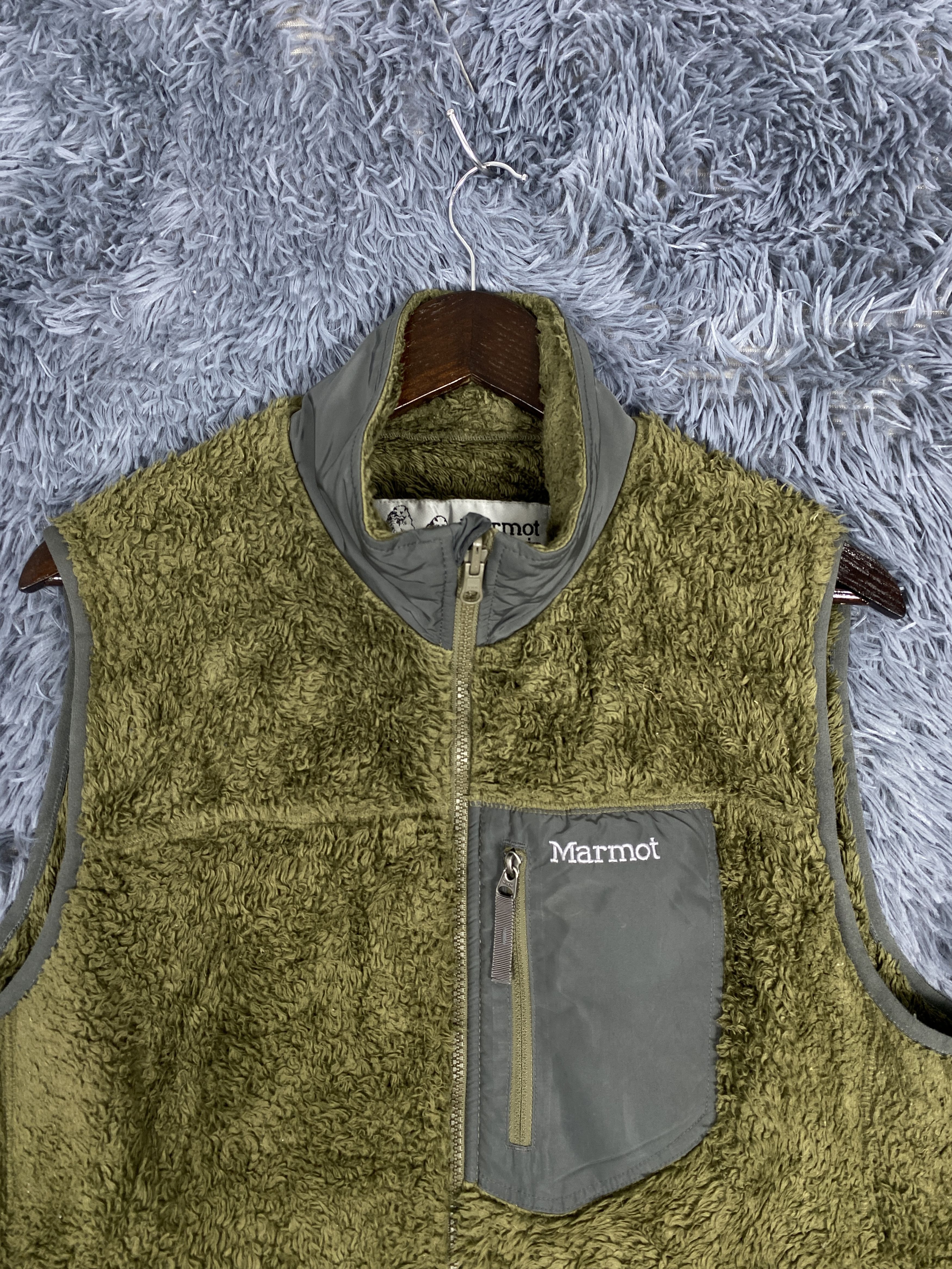 Descente Vintage Descente Marmot Fleece Warm Vest - Size XL Size US XL / EU 56 / 4 - 2 Thumbnail