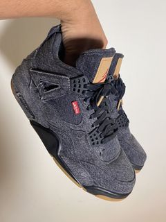 Jordan 4 hot sale levi distressed