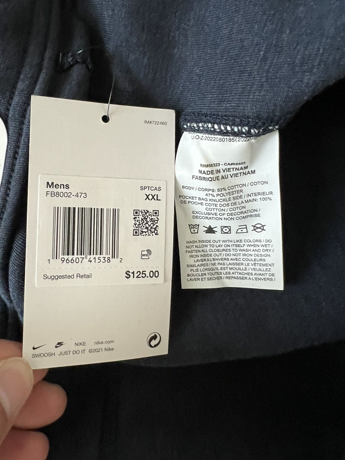 Nike Nike Sportswear Tech Fleece Joggers Dark Obsidian Size US 36 / EU 52 - 12 Thumbnail