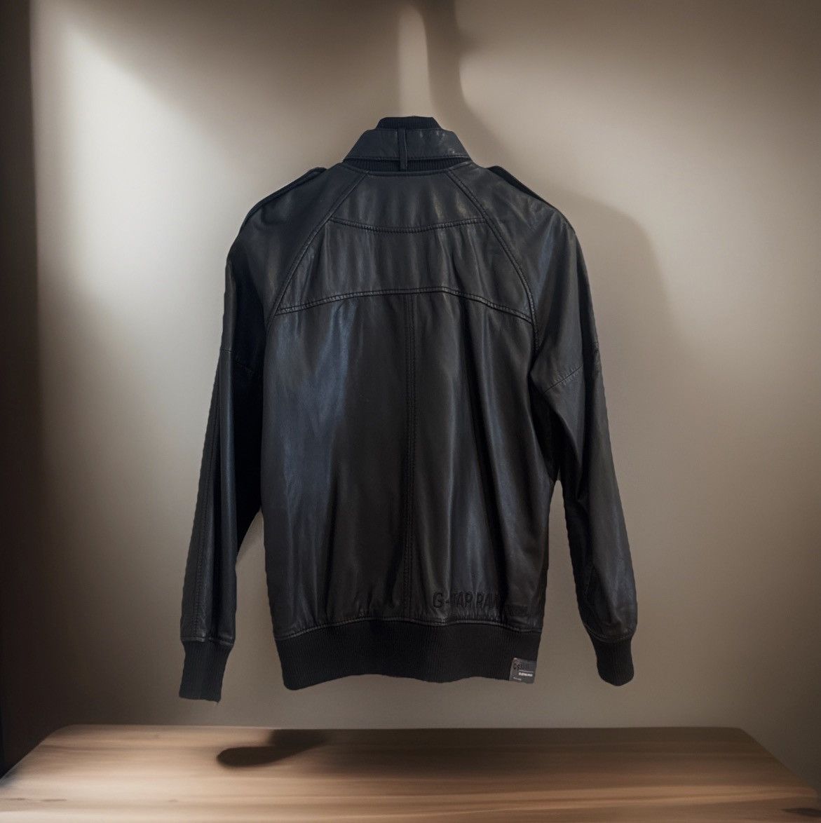G-Star G-Star Black Astron Leather Bomber Jacket ~ MED Size US M / EU 48-50 / 2 - 10 Thumbnail