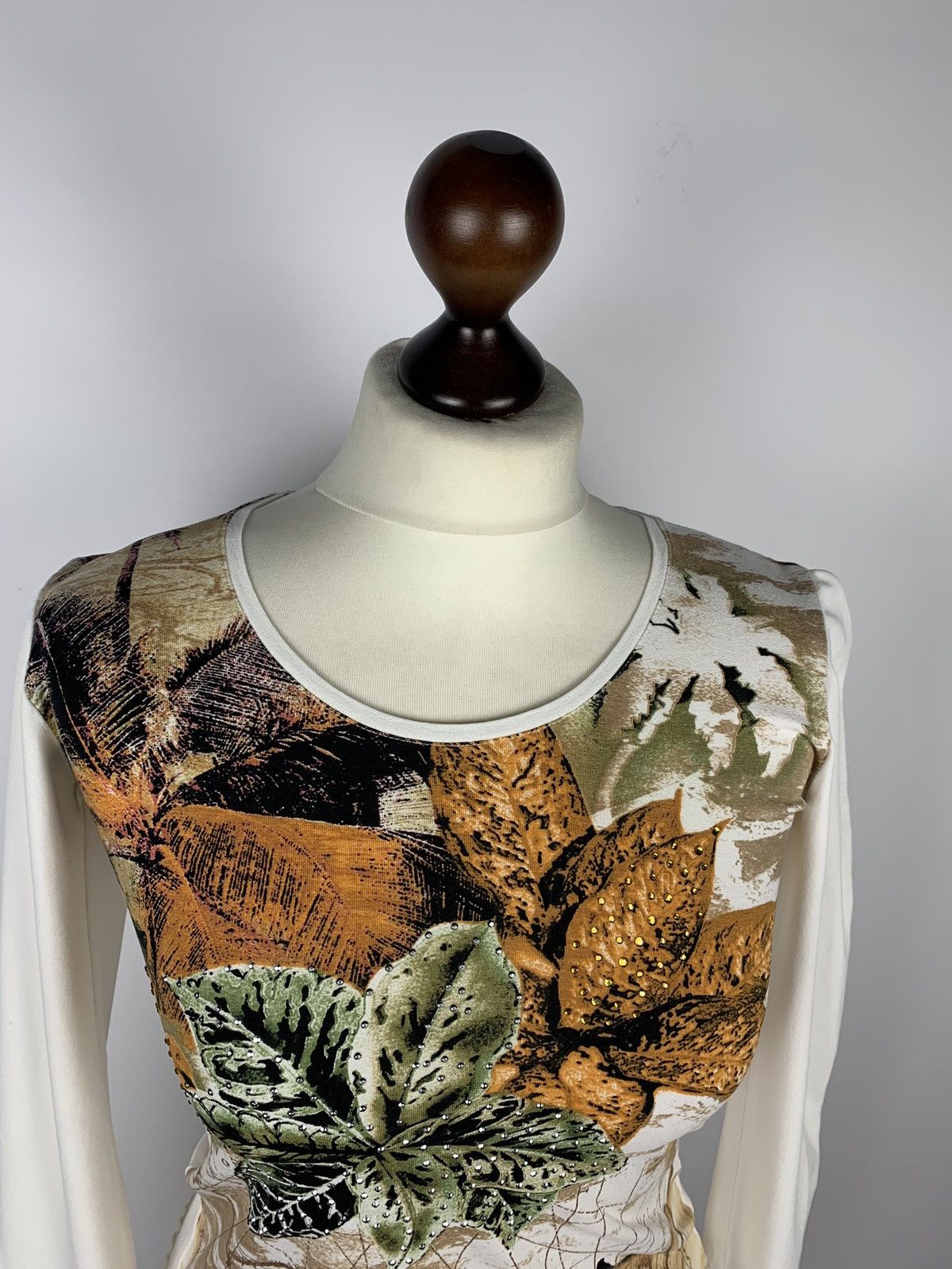 Just Cavalli Vintage Y2K Just Cavalli Floral Long Sleeve T-Shirt Y2K Tee Size S / US 4 / IT 40 - 2 Thumbnail