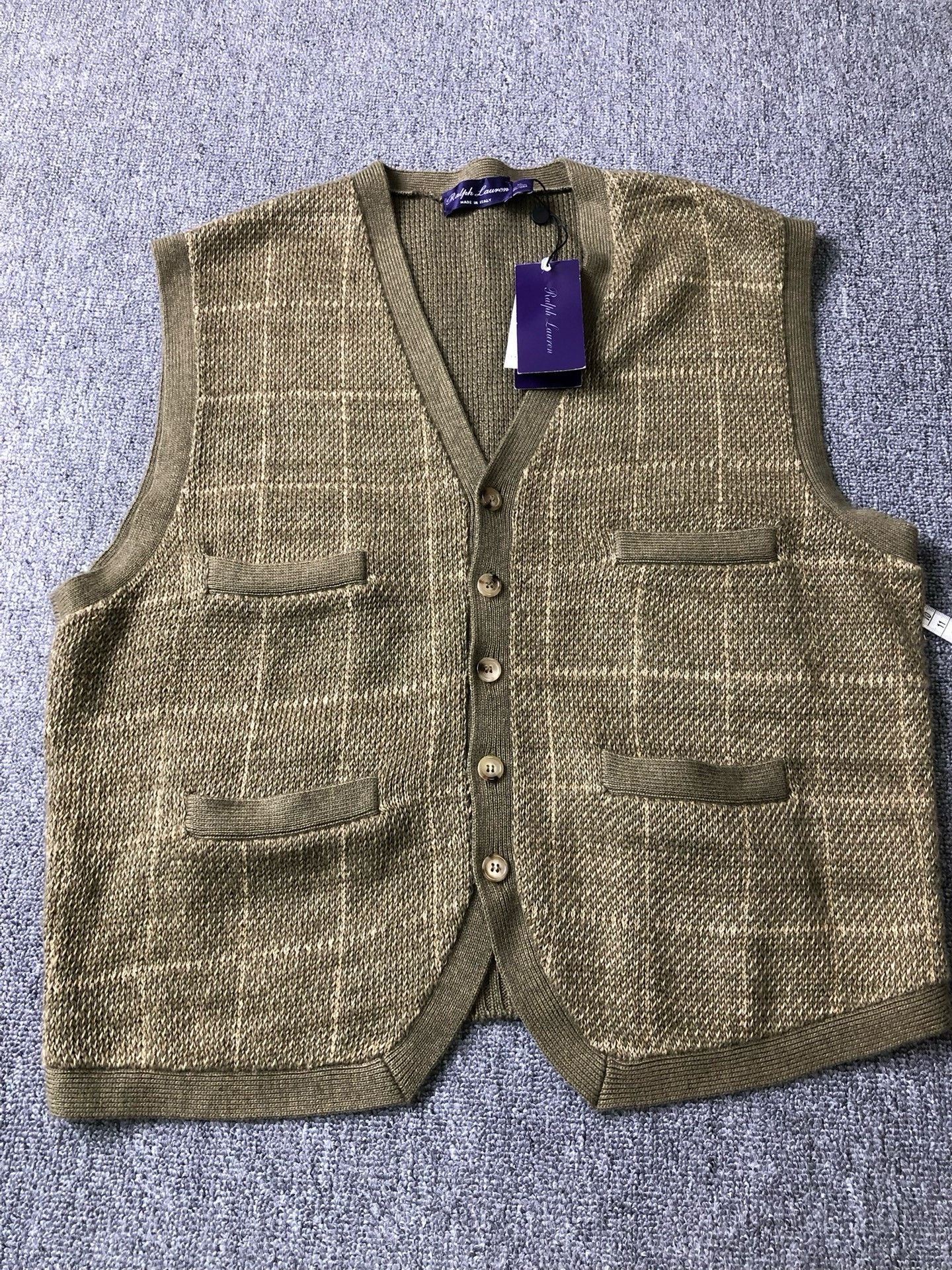 Ralph Lauren Purple Label Ralph Lauren Purple Label Knit Vest Size US XL / EU 56 / 4 - 1 Thumbnail