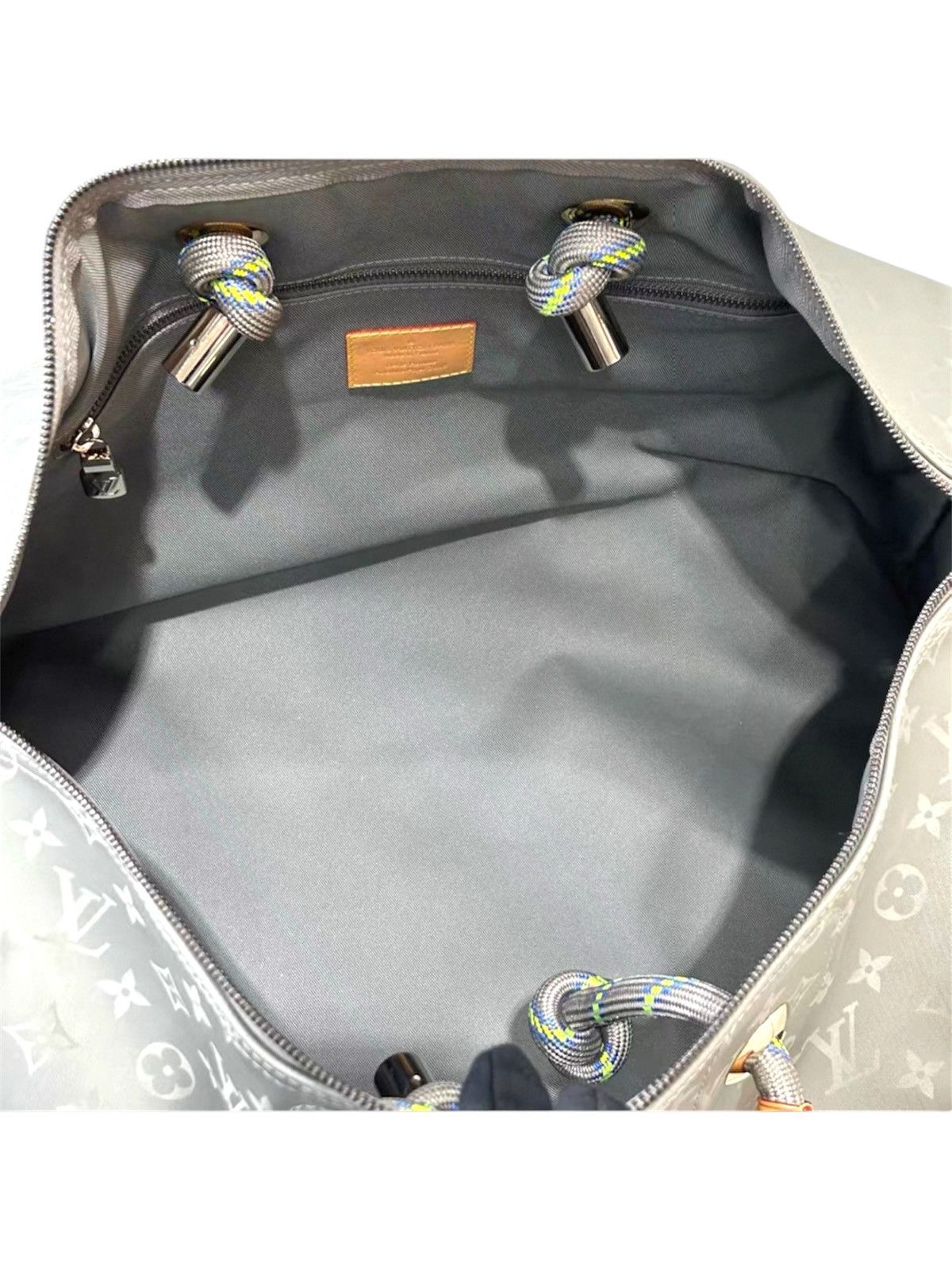 Louis Vuitton Louis Vuitton Titanium 50 Monogram Keepall Bandouliere Size ONE SIZE - 8 Thumbnail