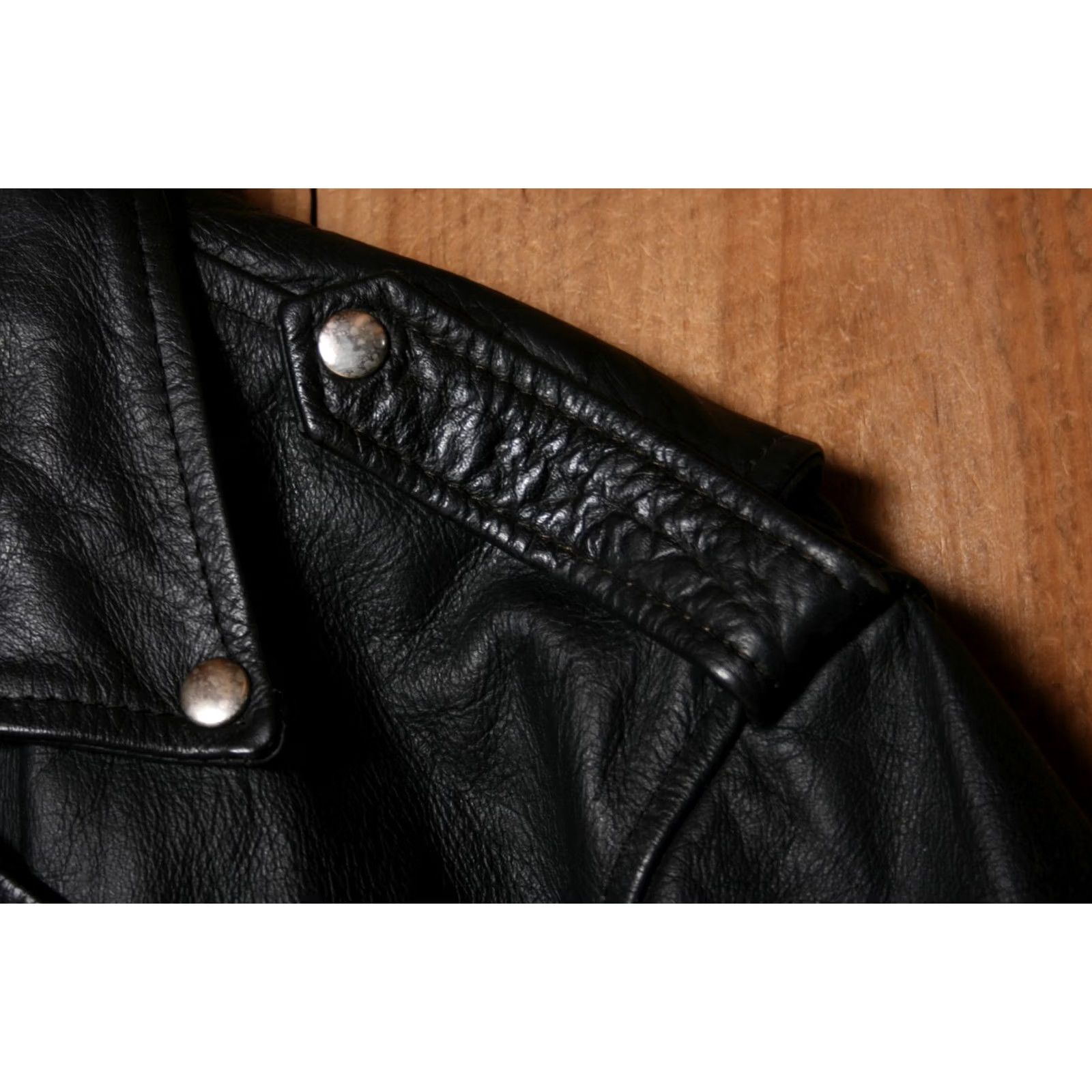 Vintage SUPERIOR Black Leather Biker Jacket Sz. 48 Tulsa HOG Harley Patch Mens Jacket Leather Zip Quilted Belted Insulated 90s Style Size US M / EU 48-50 / 2 - 6 Thumbnail