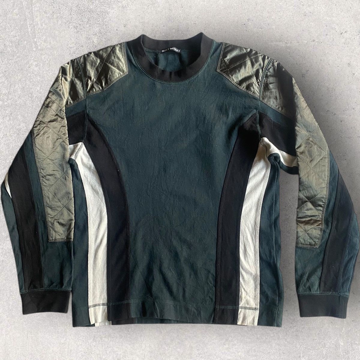 Issey Miyake SS04 Color Block Sweater Size US S / EU 44-46 / 1 - 2 Thumbnail