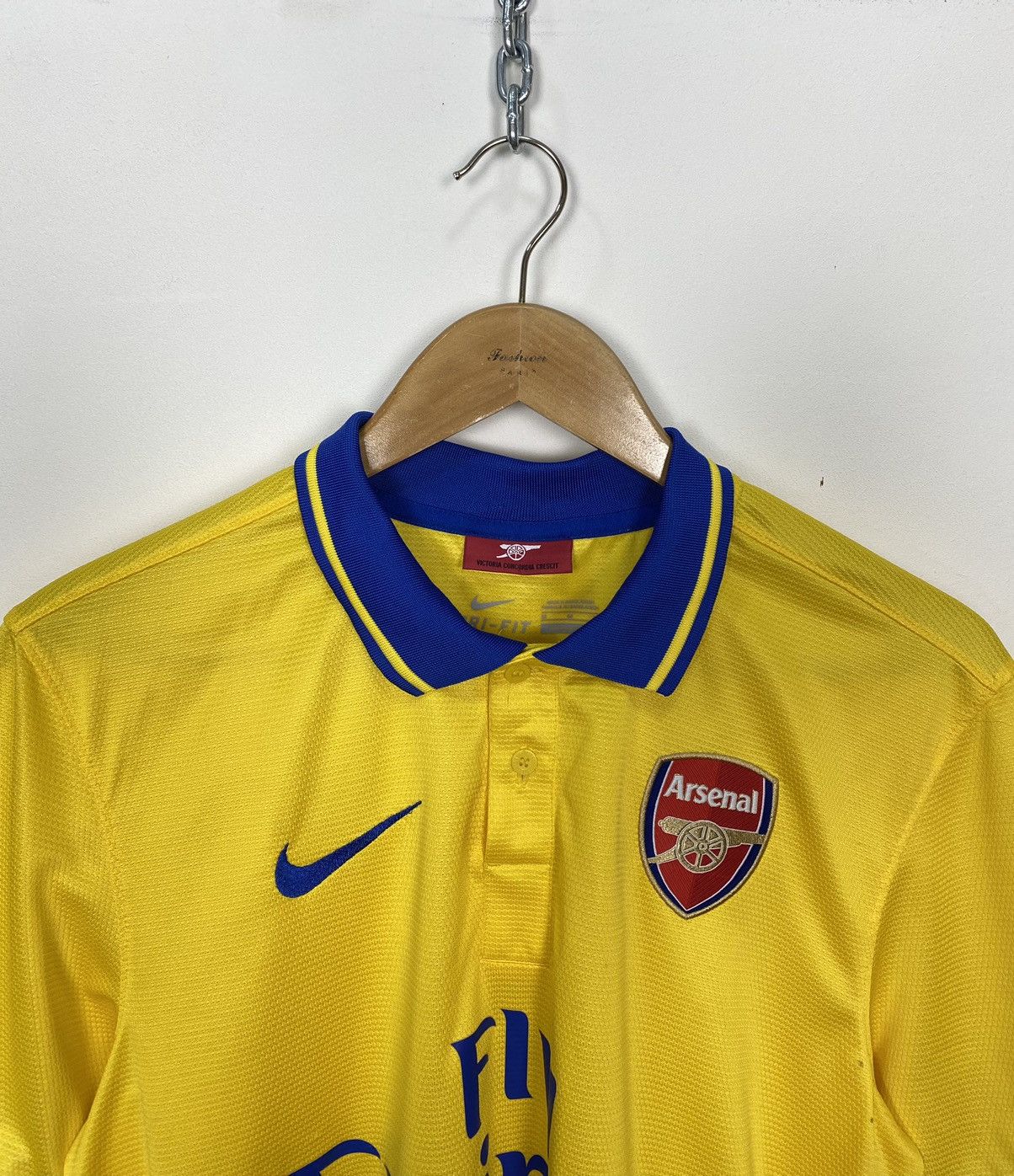 Vintage Arsenal 2013 2014 Away Jersey Shirt Nike #14 Walcott Yellow Size US M / EU 48-50 / 2 - 2 Thumbnail