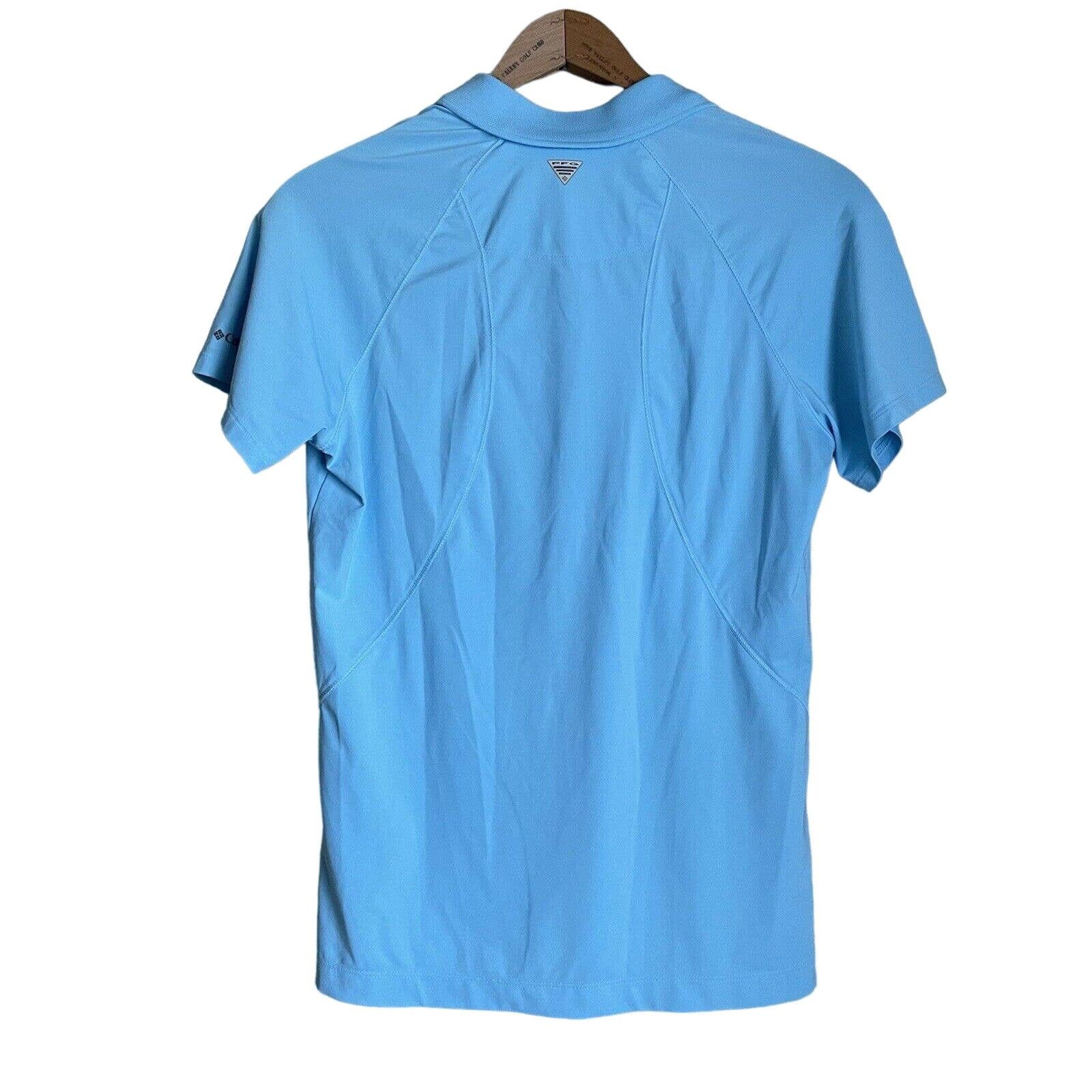 Columbia Columbia Blue Omni-Freeze PFG Short Sleeve Polo Shirt Size US S / EU 44-46 / 1 - 6 Thumbnail