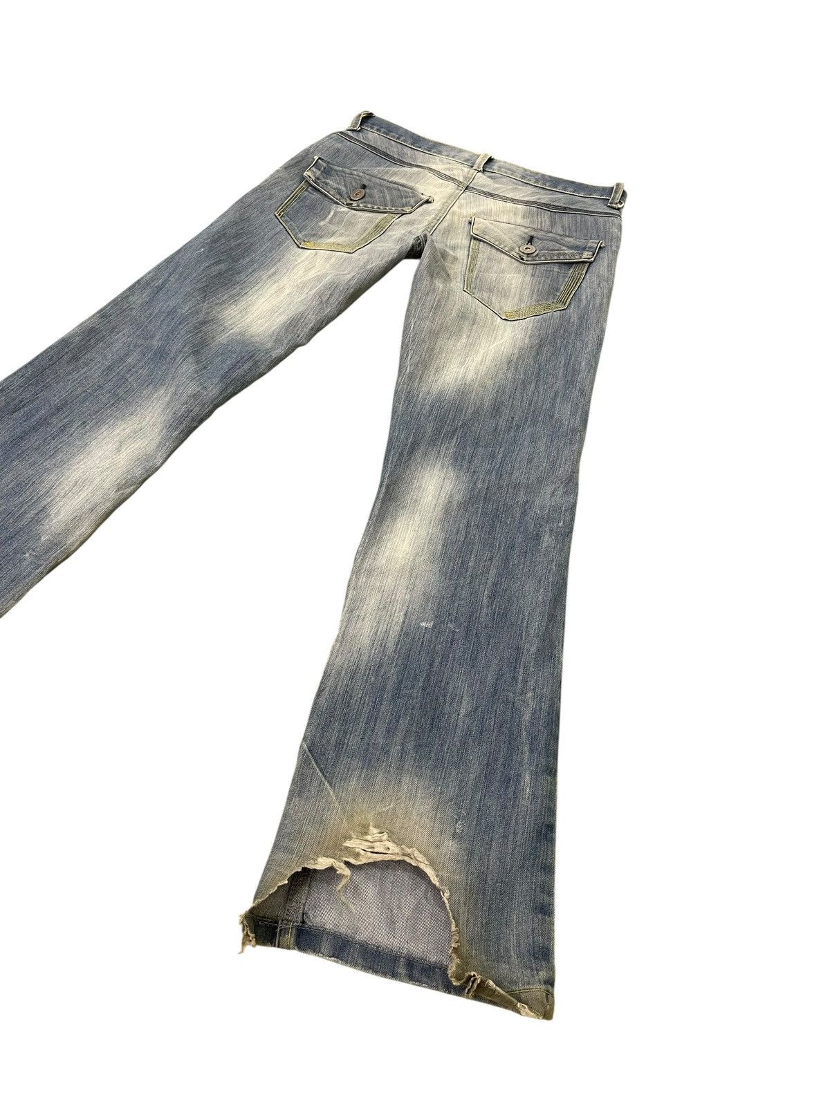 Japanese Brand Flare Jeans Denim Co Faded Distress Boot Cut 2🟦3 Size US 32 / EU 48 - 2 Thumbnail