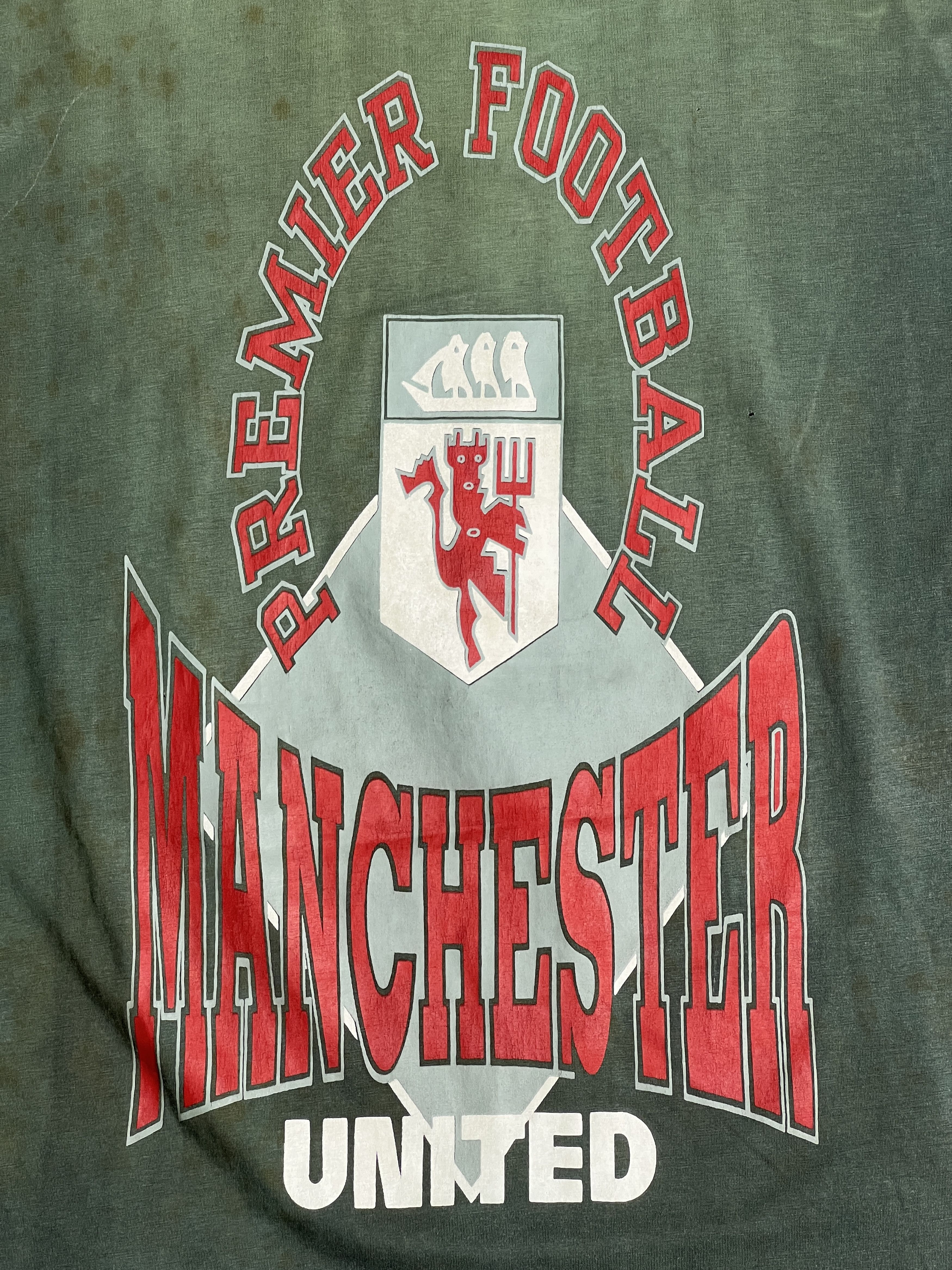 Vintage Vintage 90s Manchester United Fan Made Tee GTME625 Size US L / EU 52-54 / 3 - 13 Thumbnail