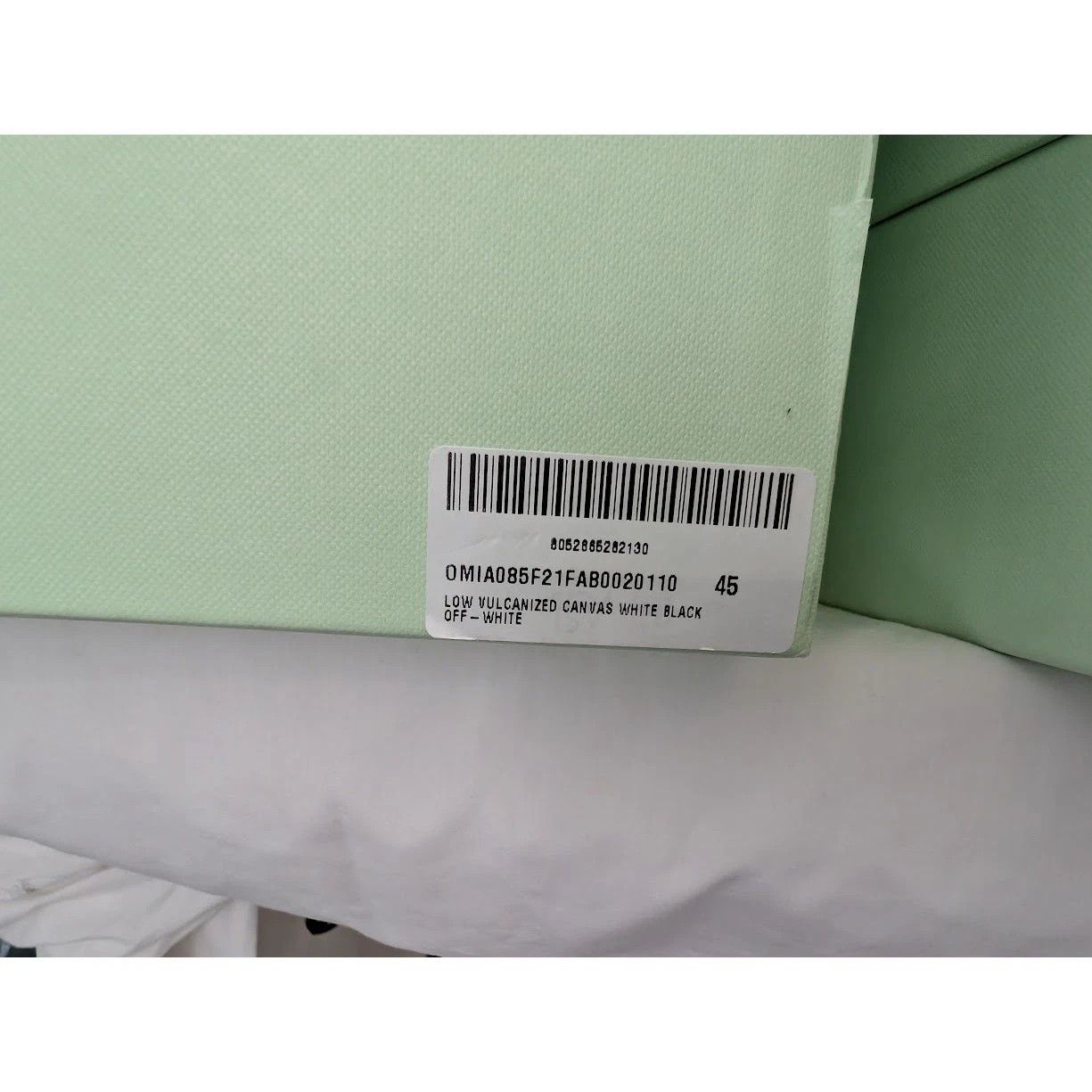 Off-White o1rshd1 Low-Top Sneakers Vulcanized Canvas in White/Black Size US 12 / EU 45 - 20 Thumbnail