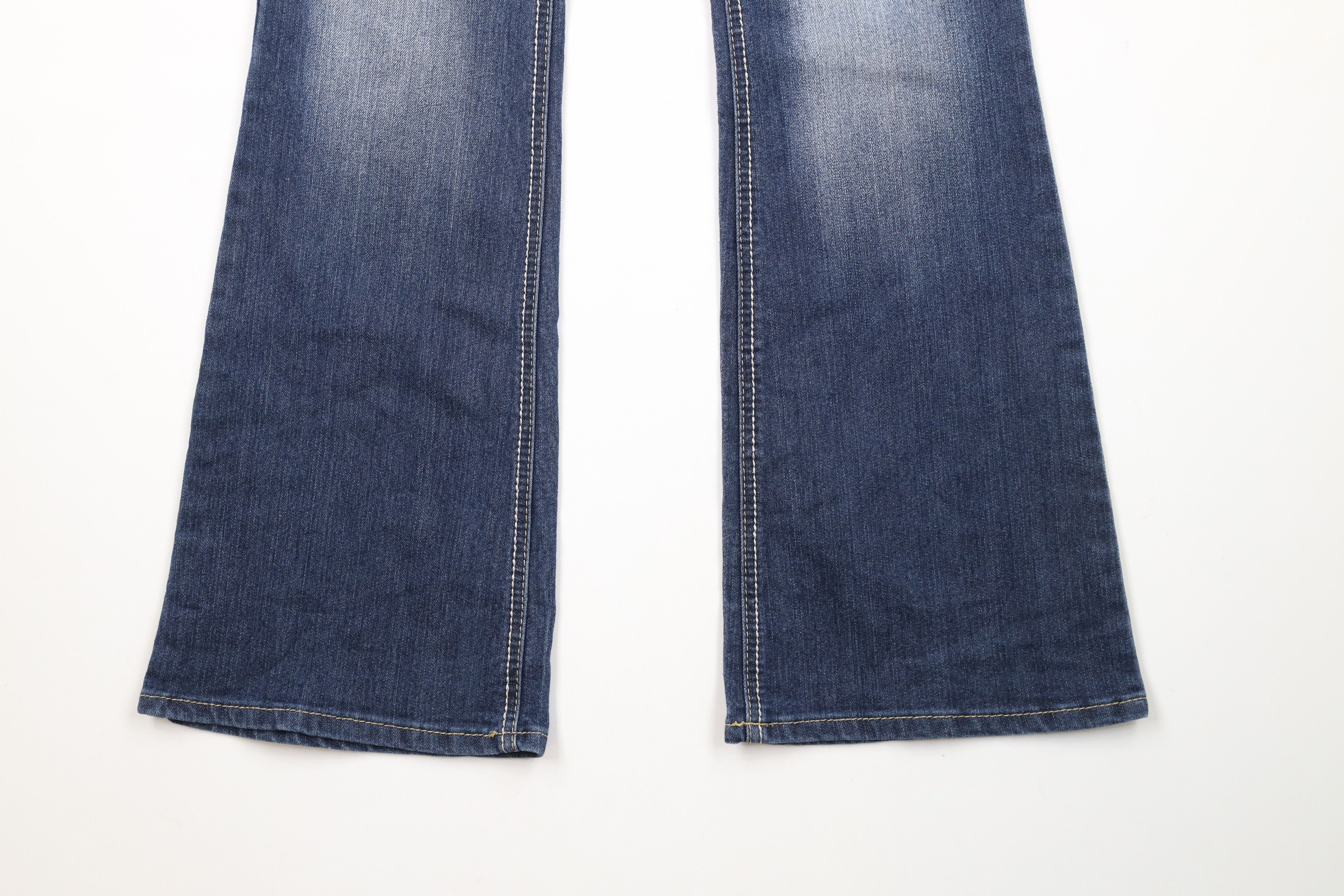 Vintage Vintage 90s Y2K LEI Hipster Flared Wide Leg Denim Jeans Size 27" / US 4 / IT 40 - 4 Thumbnail