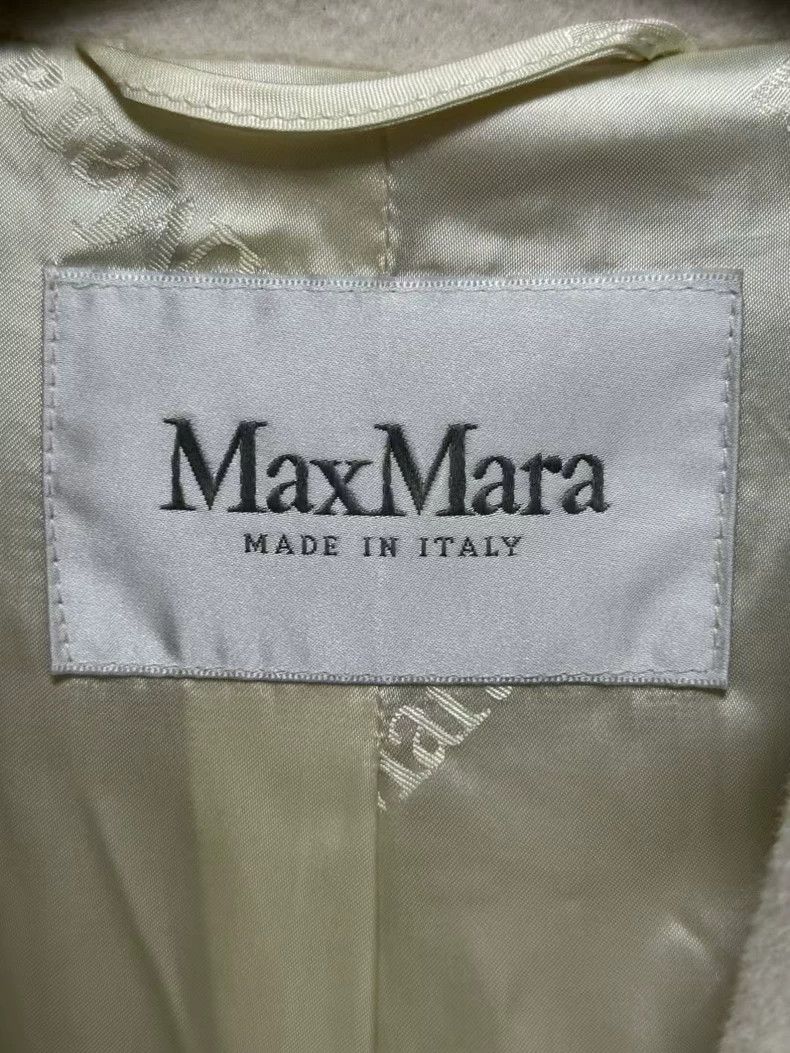 Max Mara Max Mara Off-white alpaca coat with buckles Size M / US 6-8 / IT 42-44 - 4 Thumbnail