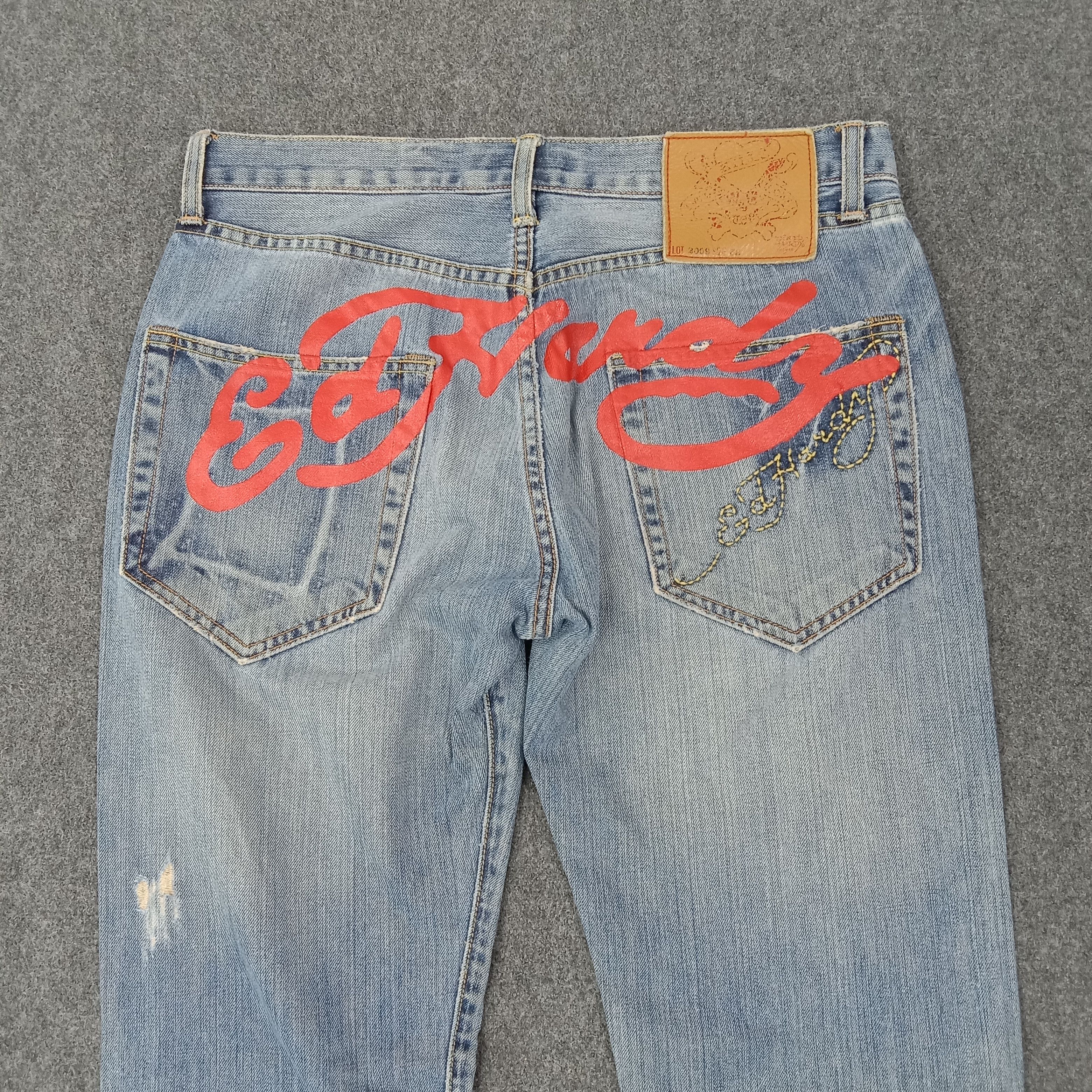 Ed Hardy Ed Hardy by Christian Audigier Designer Denim Jeans C258N3 Size US 32 / EU 48 - 2 Thumbnail