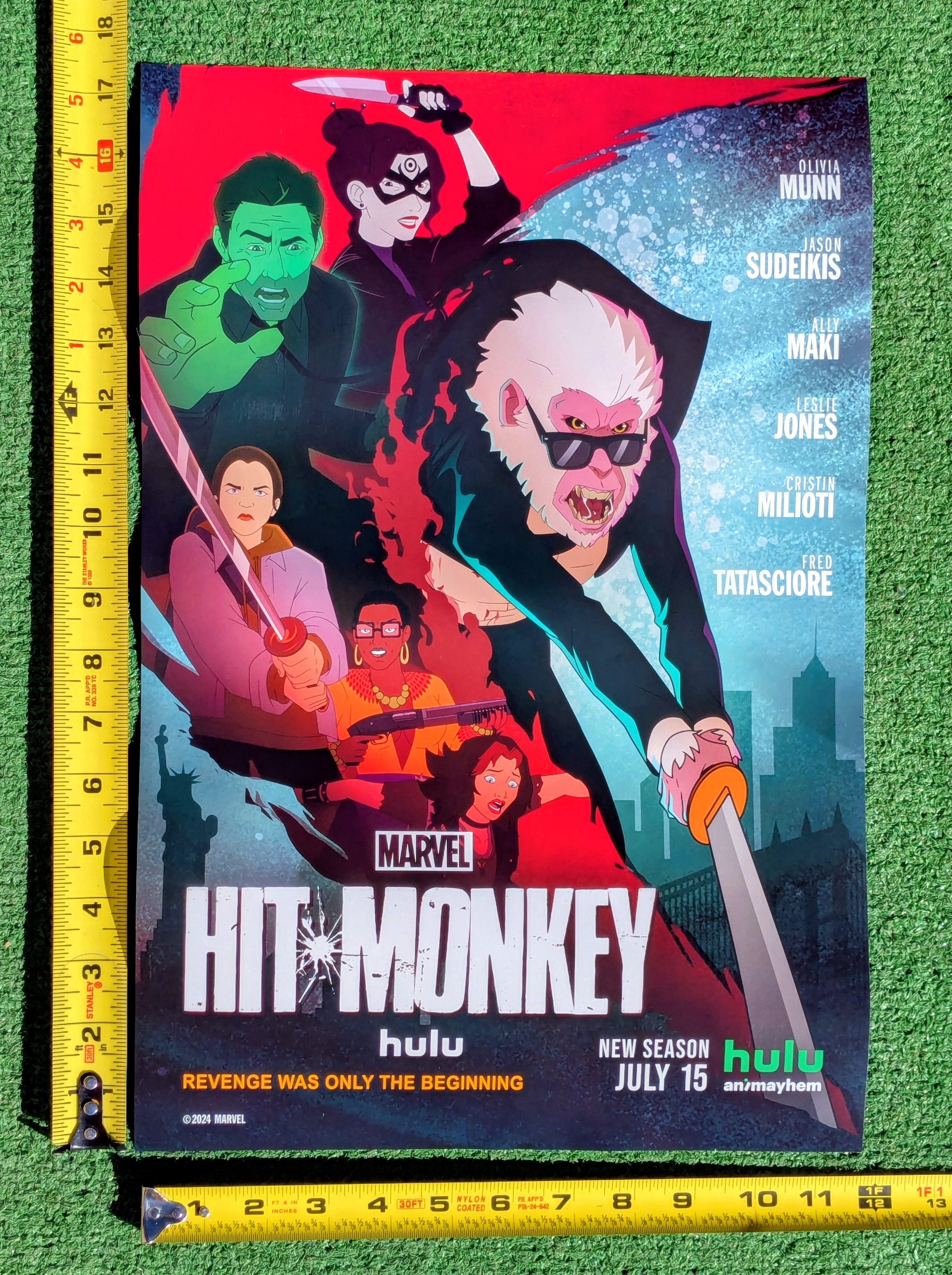 Other Hit Monkey Marvel 12x18" Promo TV Poster SDCC 2024 Animayhem Size ONE SIZE - 1 Preview