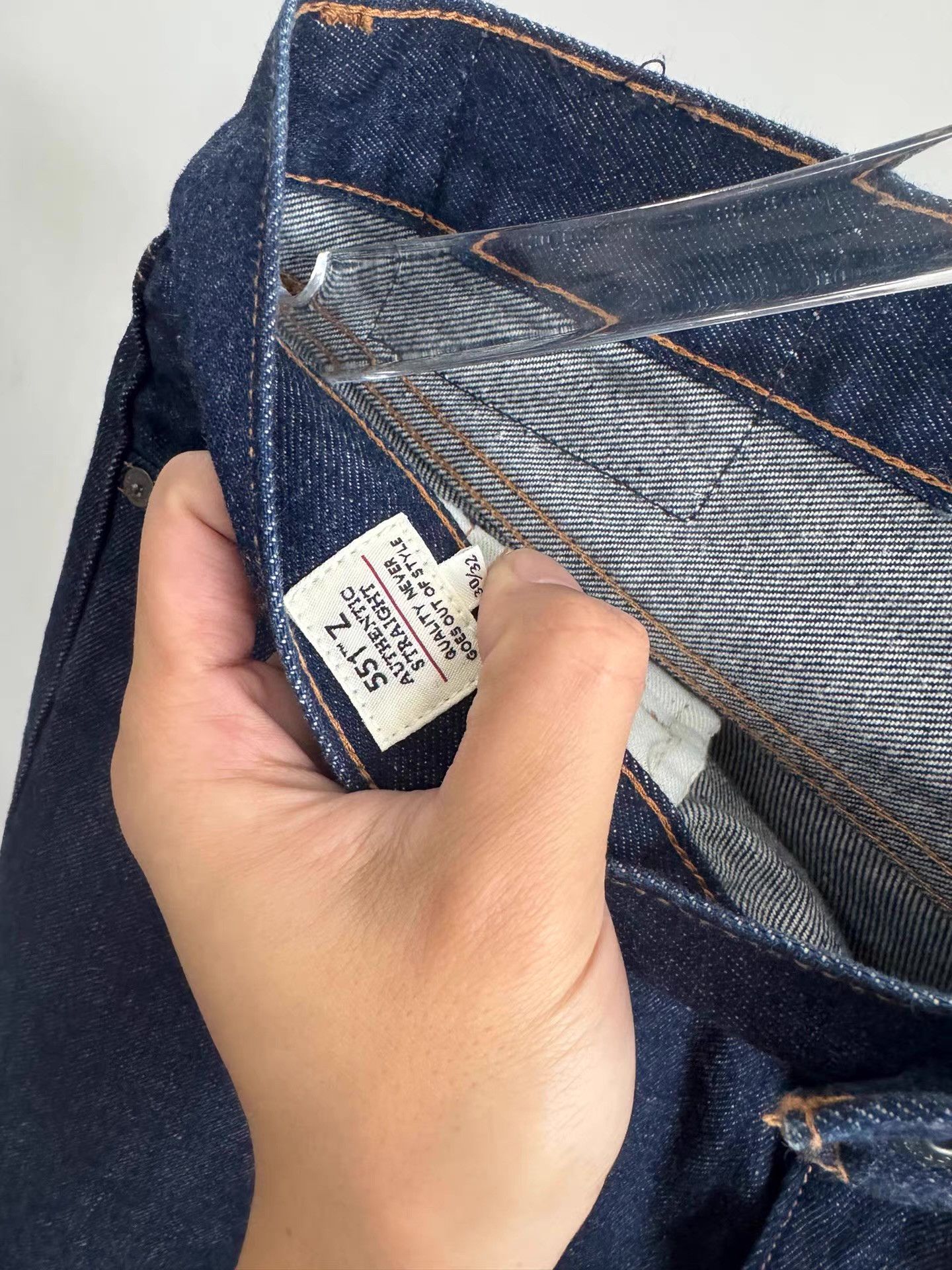 Levi's Levi's 551 Raw Denim Jeans Q17 Size US 36 / EU 52 - 4 Thumbnail