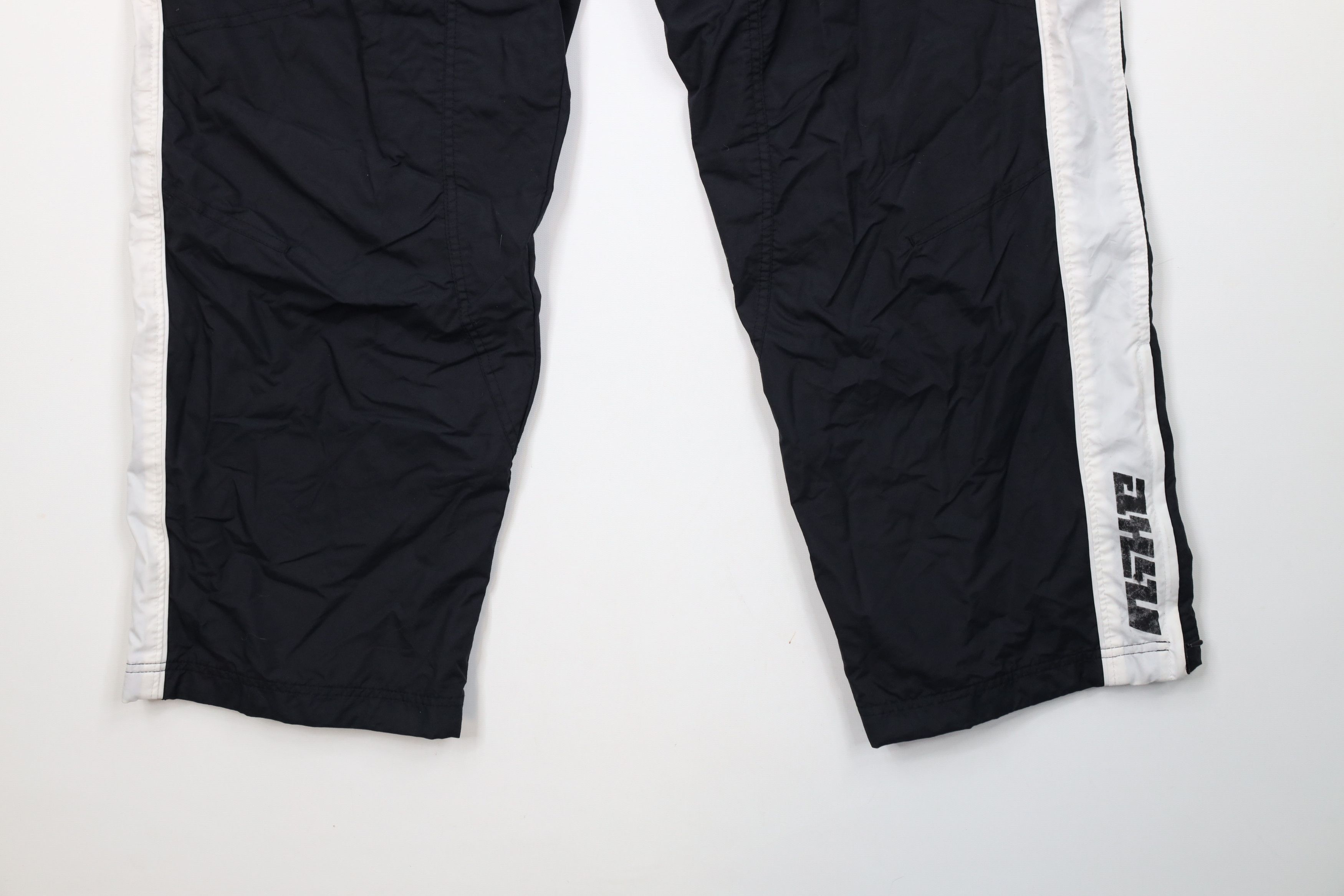 Nike × Vintage Vintage 90s Y2K Nike Scott Mini Swoosh Lined Wide Leg Pants Size US 32 / EU 48 - 4 Thumbnail