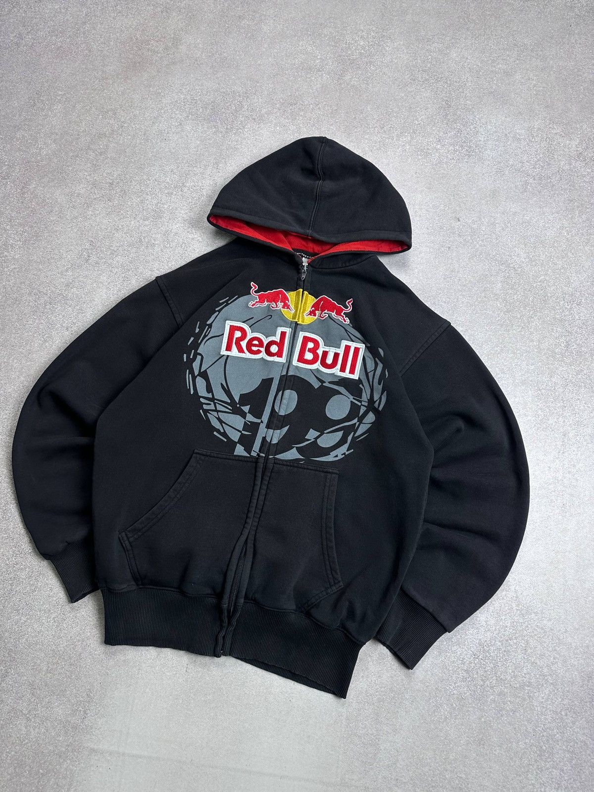 Red Bull Vintage Redbull Y2K Affliction Boxy Zip Hoodie Rare M Size US M / EU 48-50 / 2 - 2 Thumbnail