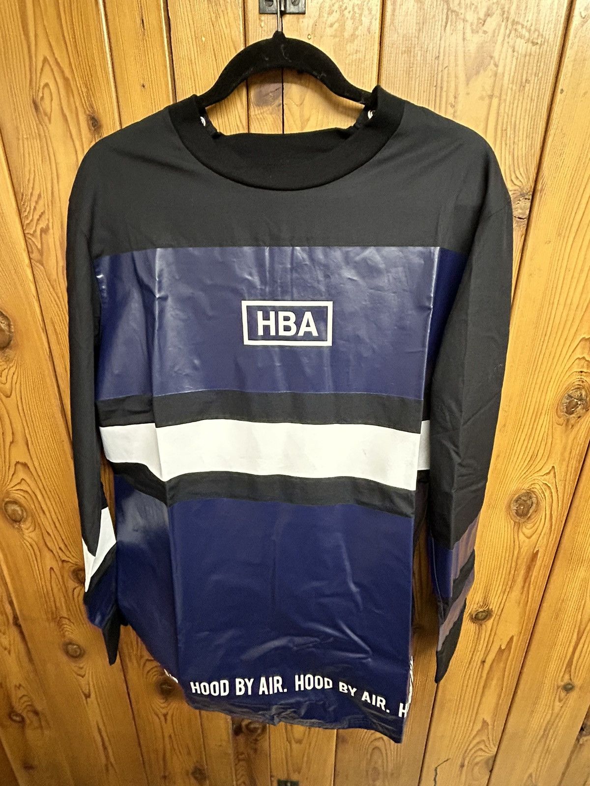 image of HBA Hood By Air Longsleeve Jersey in Blue, Men's (Size Small)