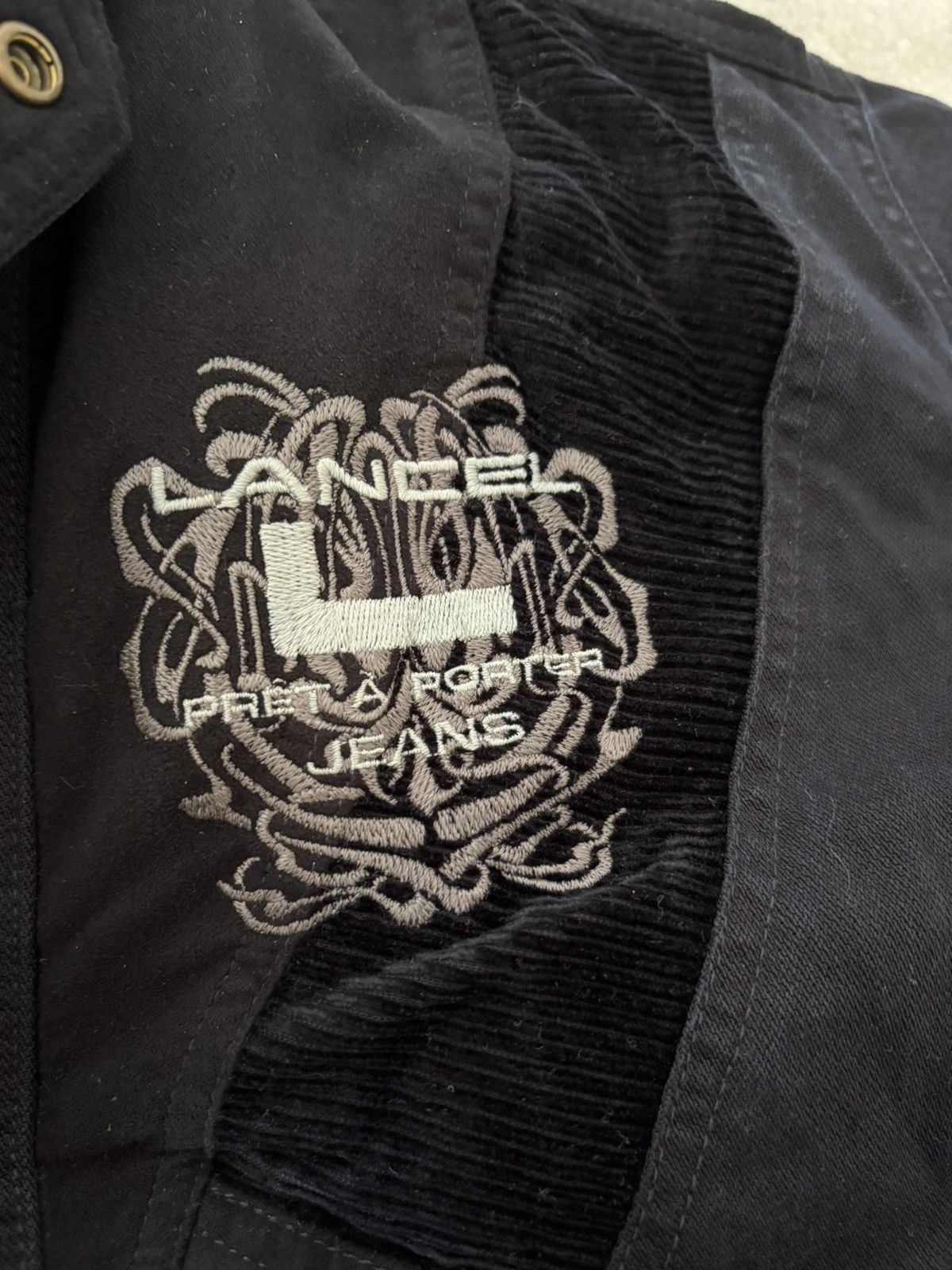 Lancel Vintage Lancel Japan-Made Navy Corduroy Panel Jacket Size M / US 6-8 / IT 42-44 - 2 Thumbnail