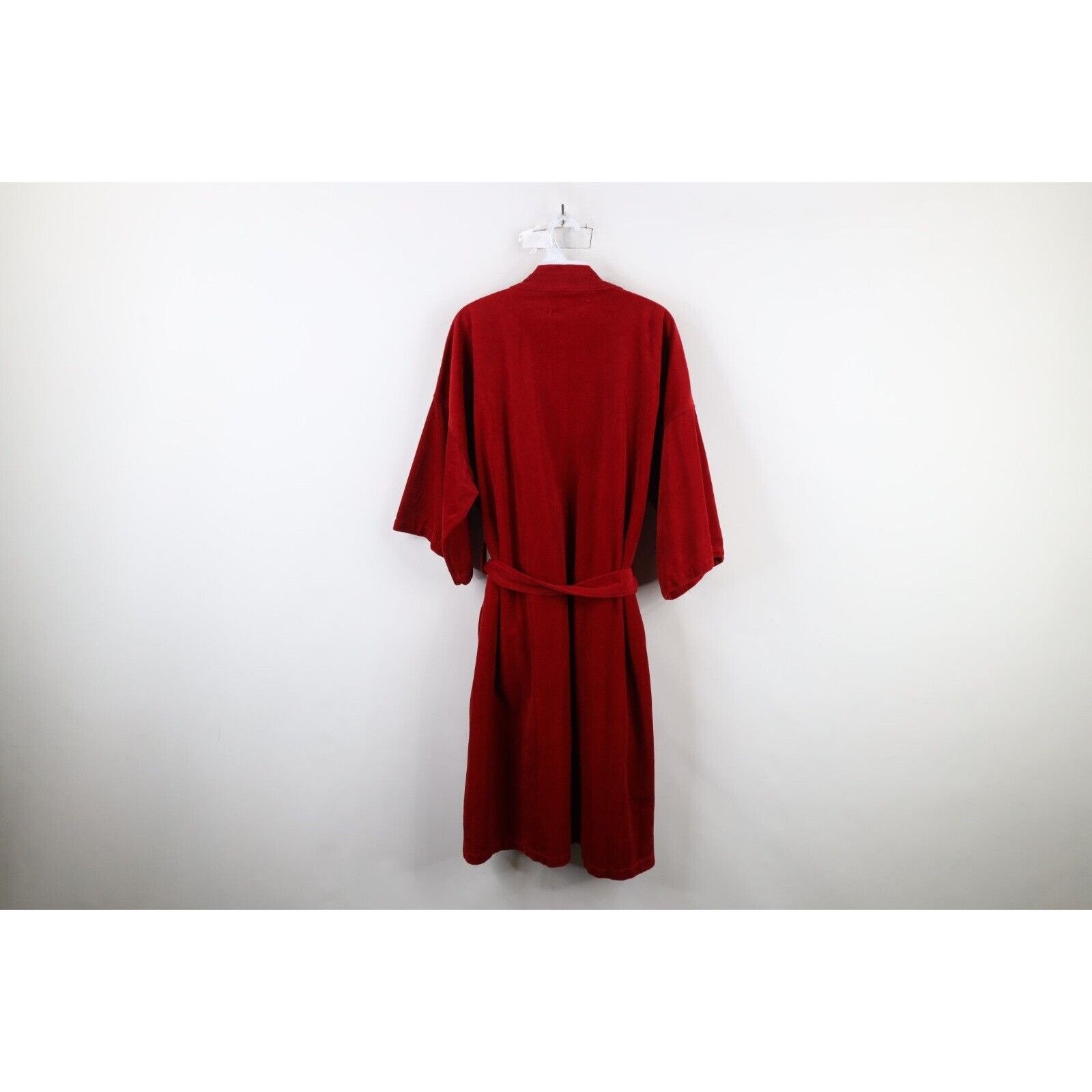 Vintage Vintage 70s Streetwear aded Blank Belted Velour Bath Robe Size US L / EU 52-54 / 3 - 13 Thumbnail
