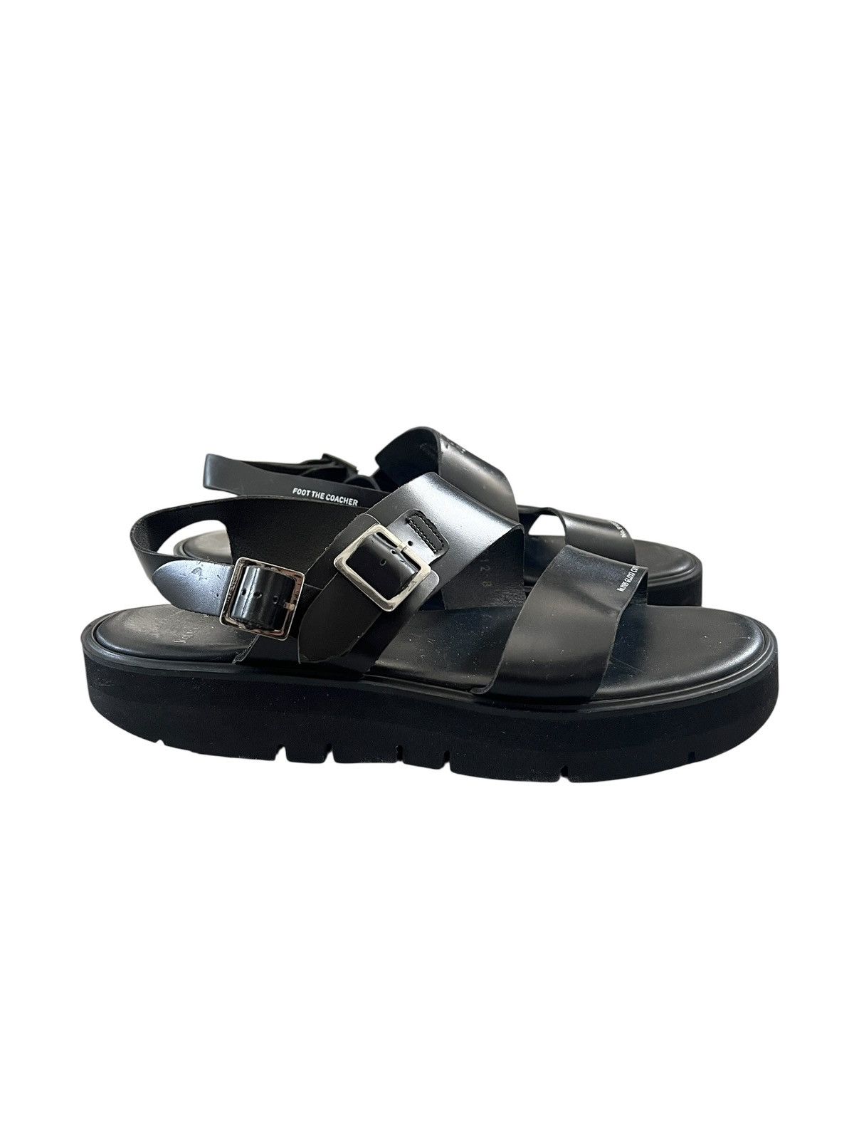 foot the coacher Foot The Coacher Anarcho Belt Leather Sandals Size US 9 / EU 42 - 4 Thumbnail