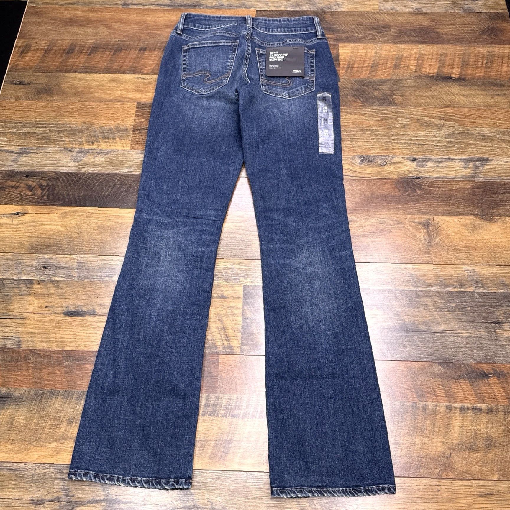 Silver Jeans Co. Silver Suki Slim Boot Jeans Womens 28x33 Low Rise Stretch New Size 28" / US 6 / IT 42 - 3 Thumbnail