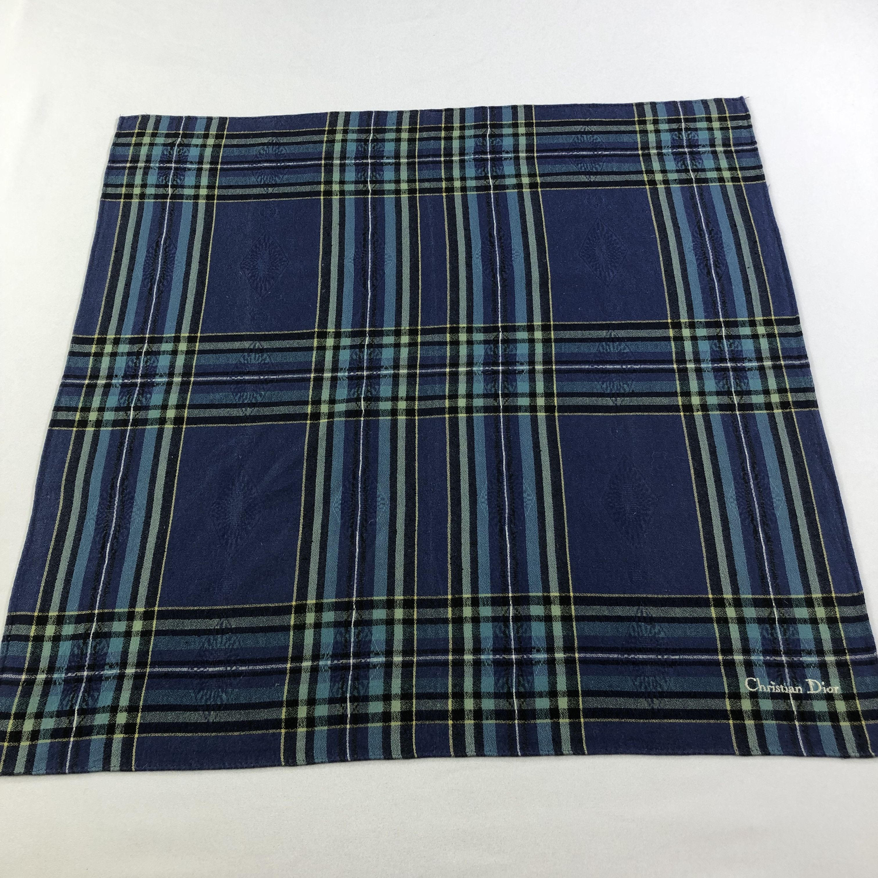Christian Dior Monsieur Christian Dior Handkerchief Neckerchief Bandana H1578 Size ONE SIZE - 2 Thumbnail