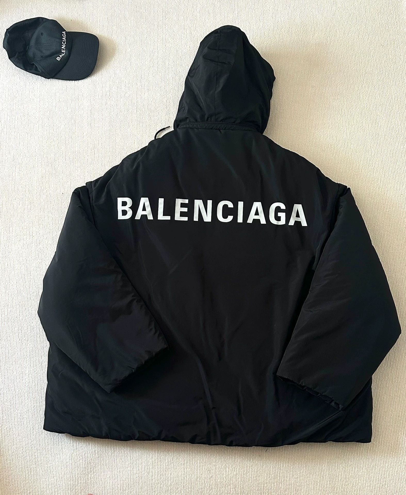 Balenciaga Balenciaga Black Logo Cotton Jacket - dmc Size US XL / EU 56 / 4 - 1 Thumbnail