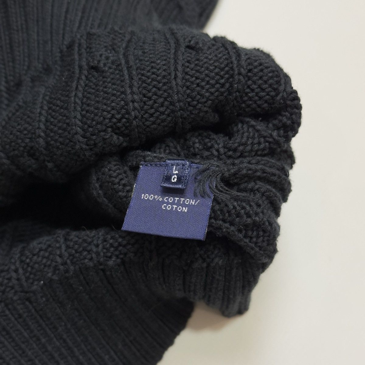 Polo Ralph Lauren Polo Ralph Lauren cable knit short sleeve top sweater Size L / US 10 / IT 46 - 7 Thumbnail