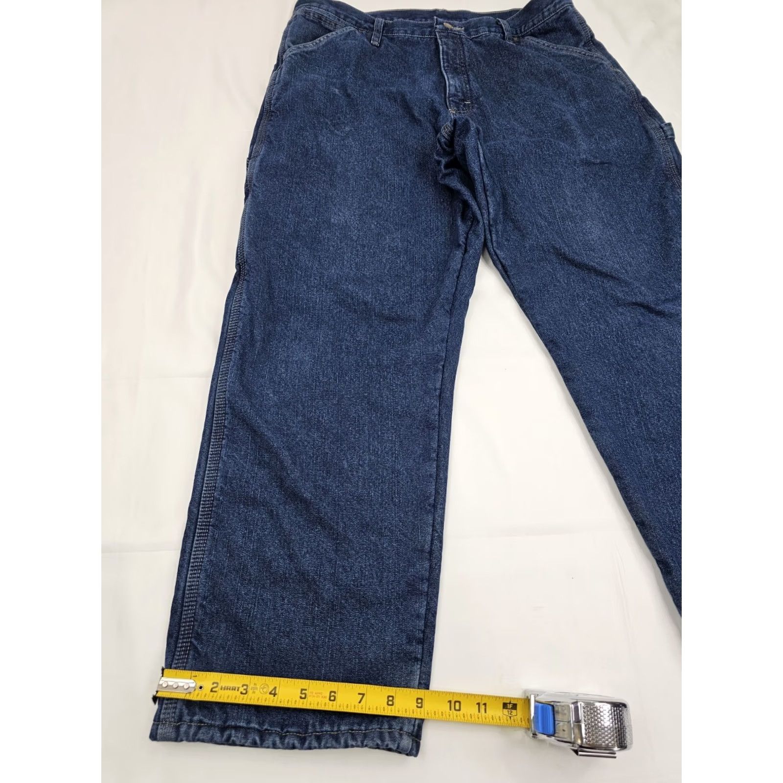 Wrangler Wrangler Fleece Lined Carpenter Jeans Men 34x30 Blue Denim 94GRWSW Work Pants EUC Size US 34 / EU 50 - 5 Thumbnail