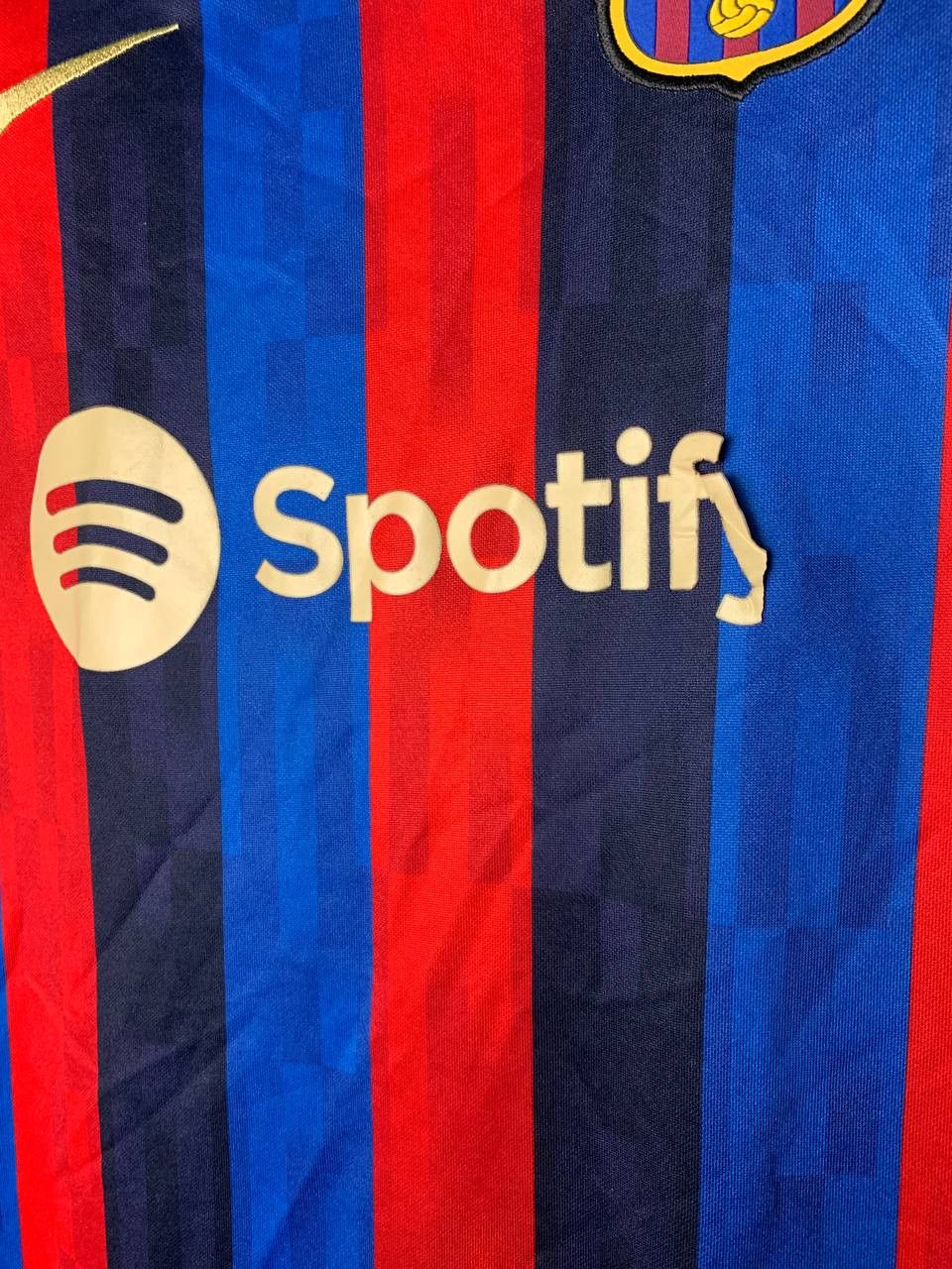 Nike Fc Barcelona Home Football Shirt Soccer Jersey 2022/23 Size US XXS / EU 40 - 3 Thumbnail