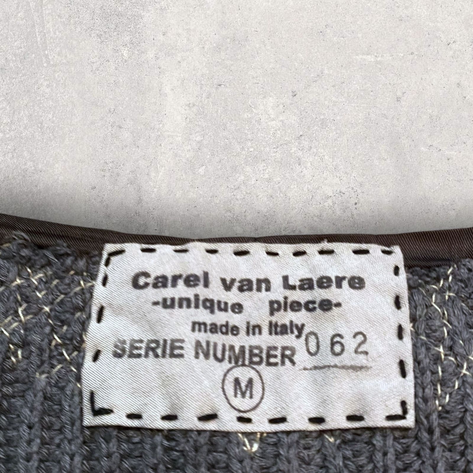 Japanese Brand Carel van Laere Stitched Embroidered Sweater Vest Size US M / EU 48-50 / 2 - 4 Thumbnail