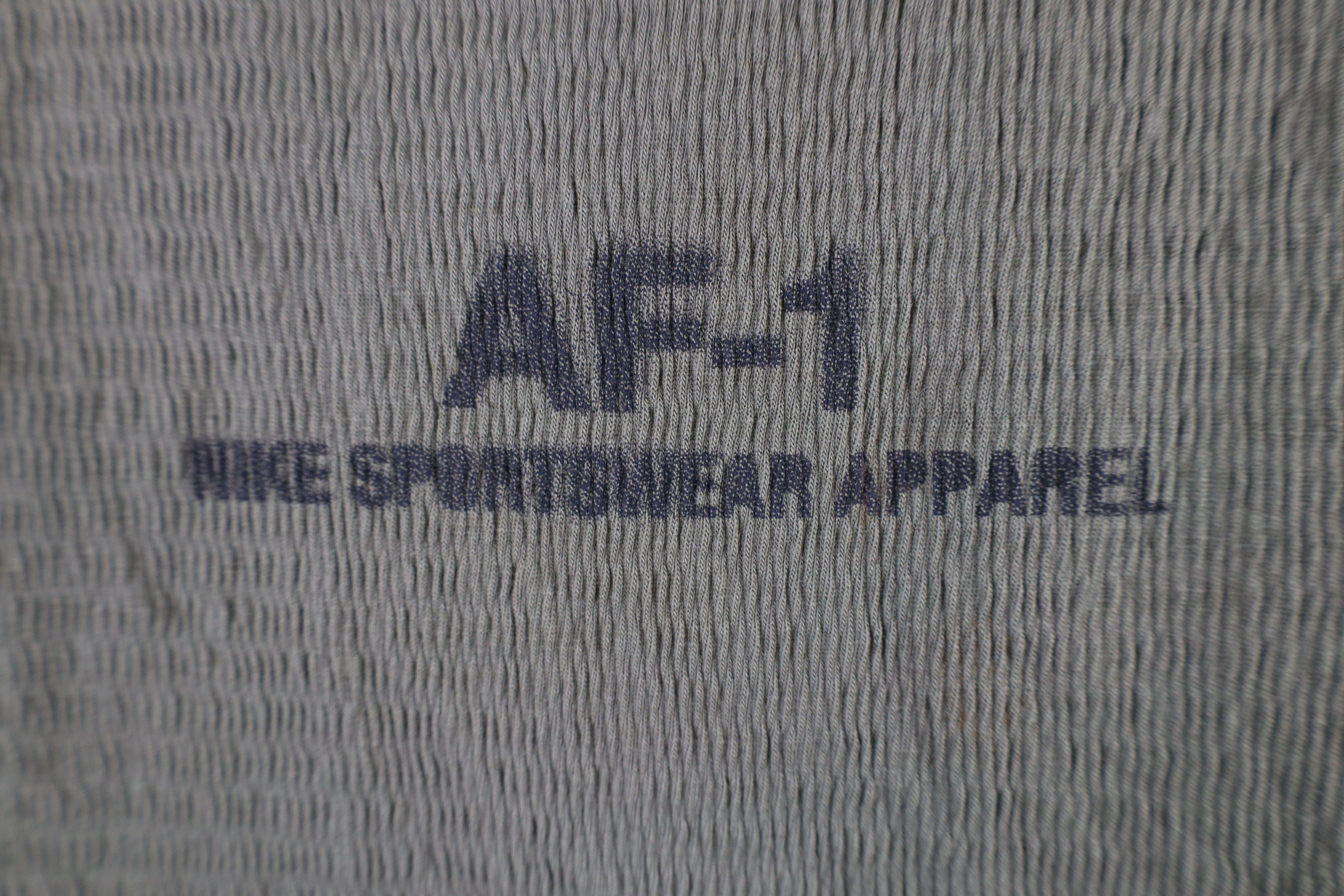 Nike × Vintage Nike Sportswear Air Force 1 Knit Long Sleeve T-Shirt Green Size US S / EU 44-46 / 1 - 6 Thumbnail