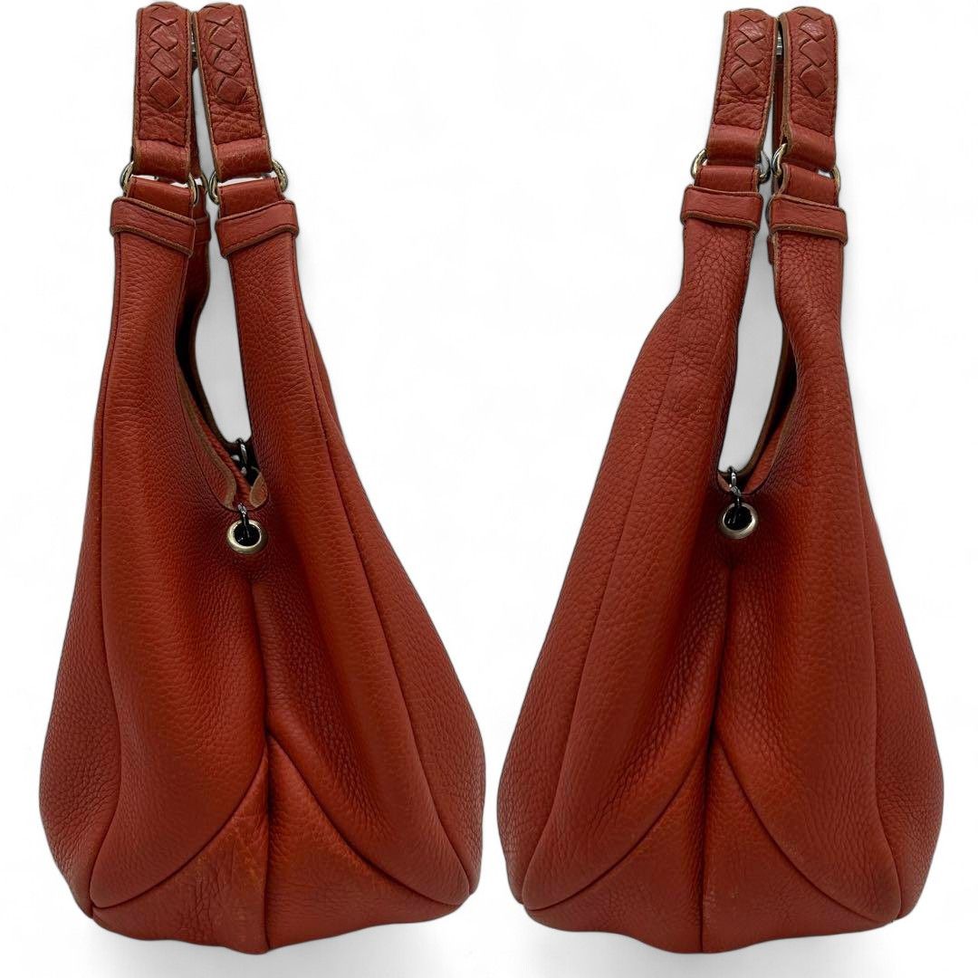 Bottega Veneta Bottega Veneta - Orange Hobo Handbag Leather Size ONE SIZE - 5 Thumbnail