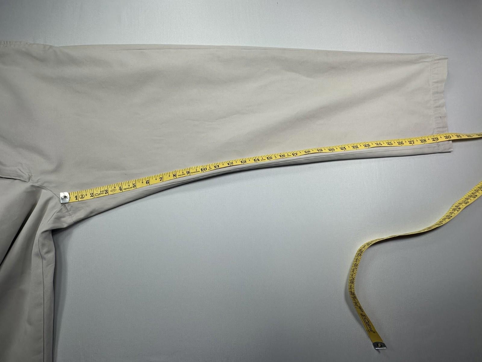 Banana Republic Banana Republic Flat Front Cotton Chinos Men Khaki 35/32 Size US 35 - 7 Thumbnail